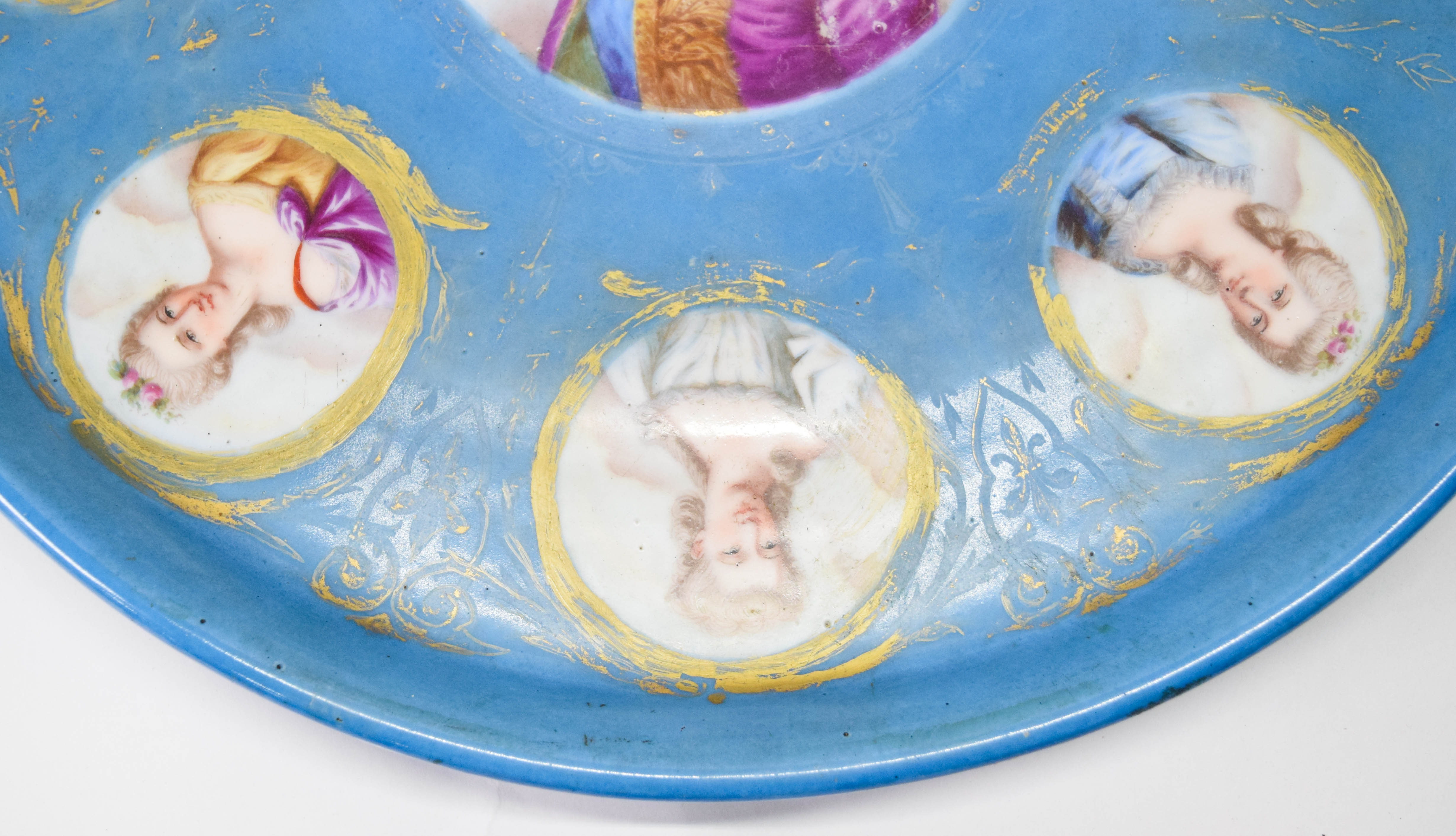 Sevres Porcelain Louis XVI Portrait Charger