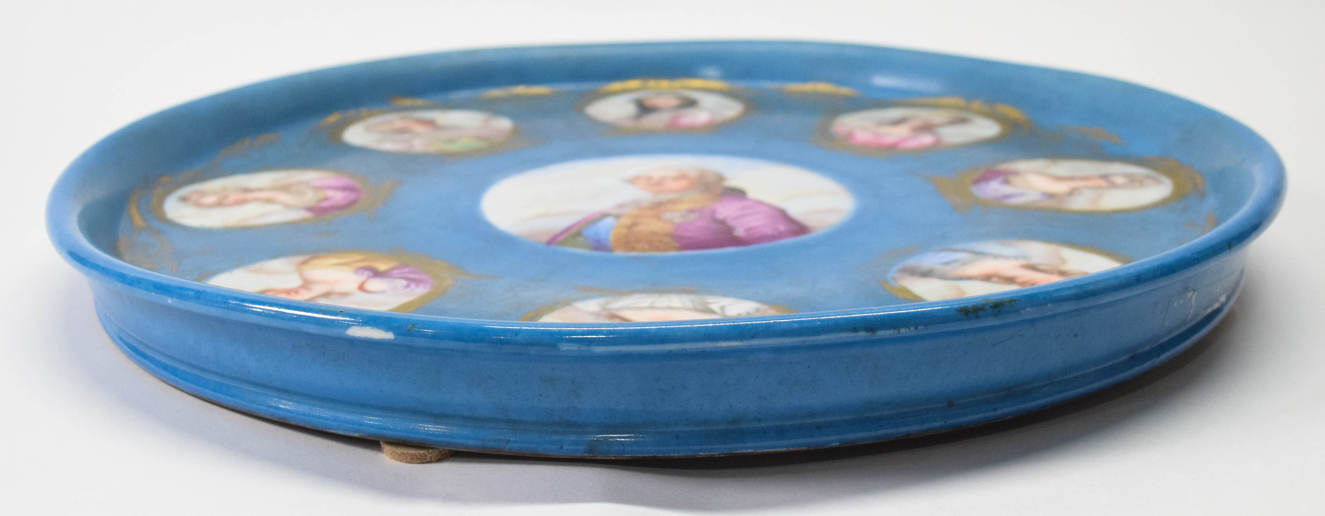 Sevres Porcelain Louis XVI Portrait Charger
