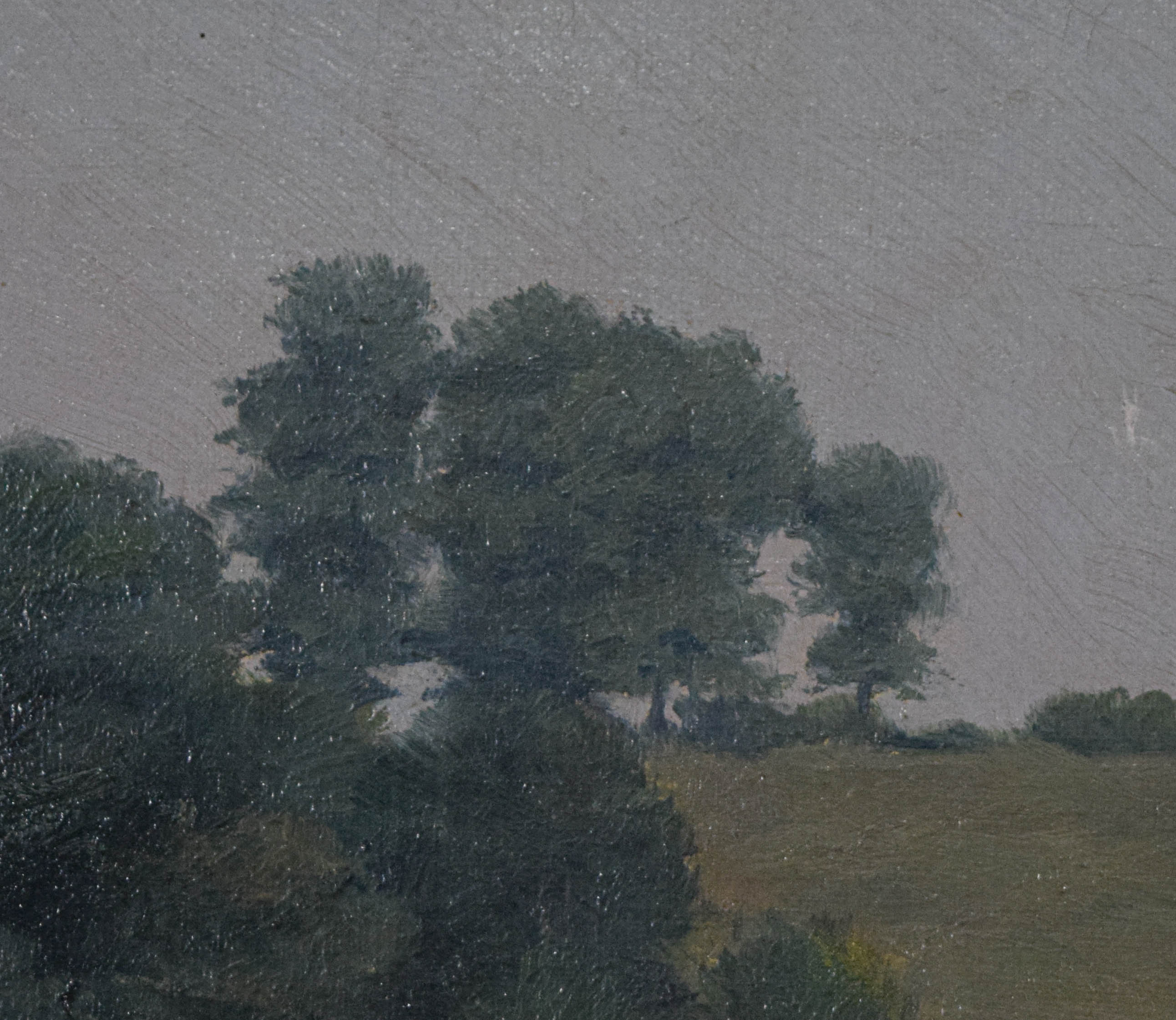 William Anderson Coffin Oil on Canvas Tonalist Landscape