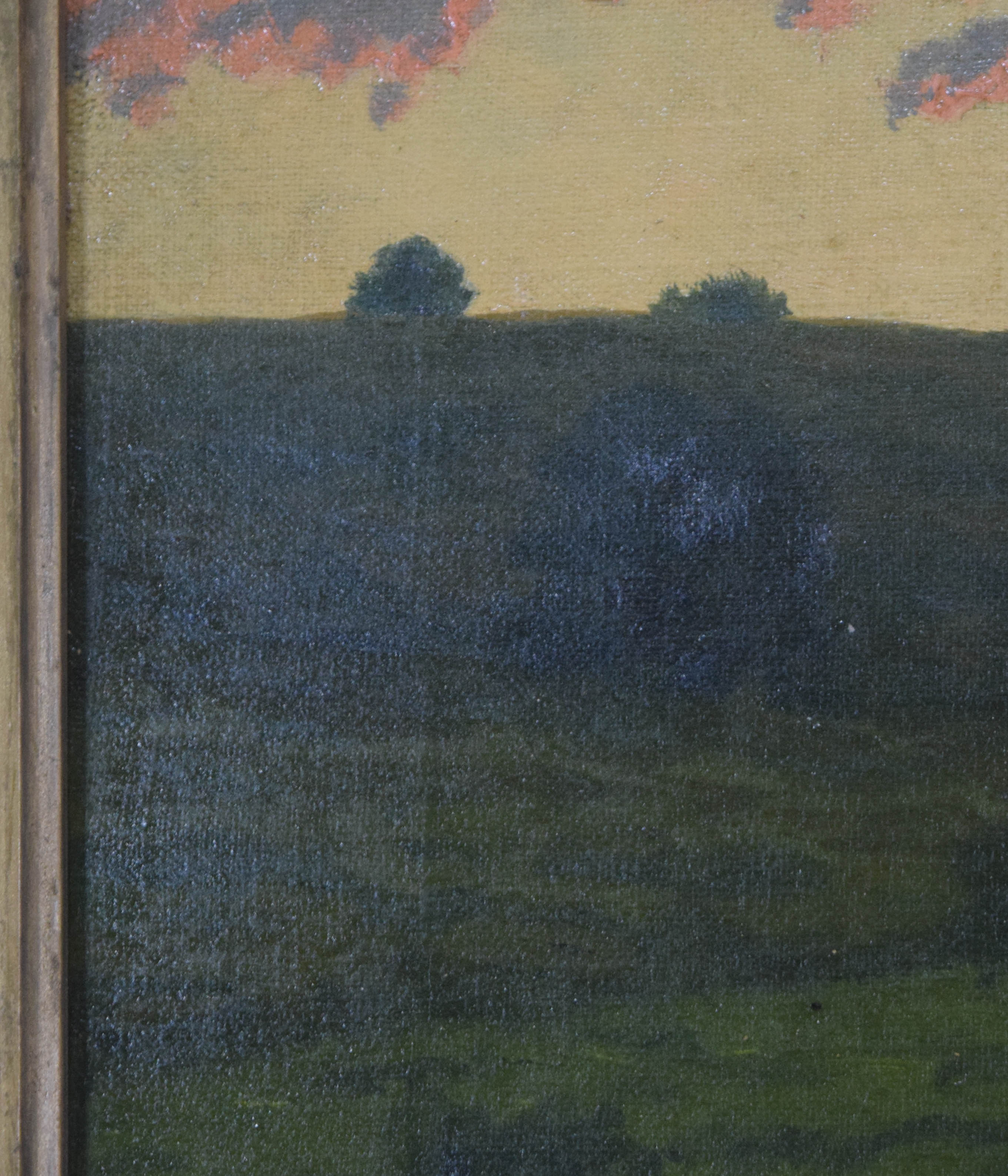 William Anderson Coffin Oil on Canvas Twilight Landscape