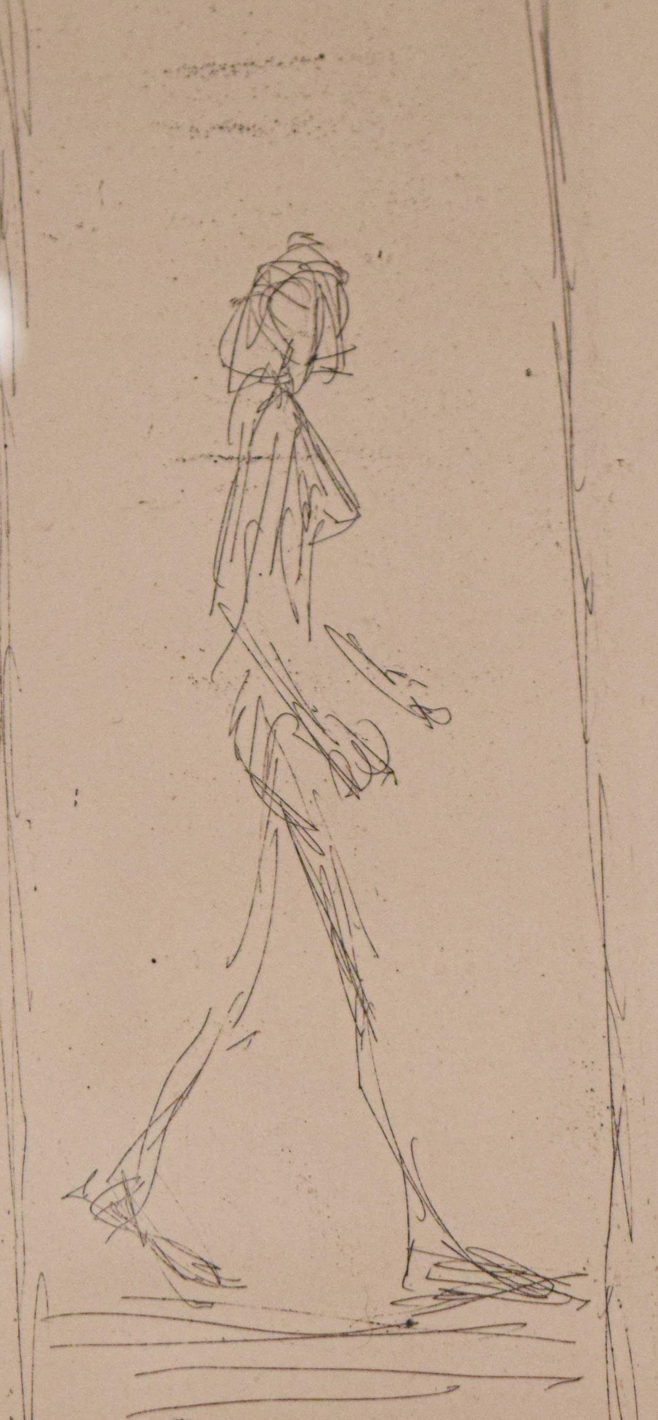 Alberto Giacometti Etching Femme Qui Marche