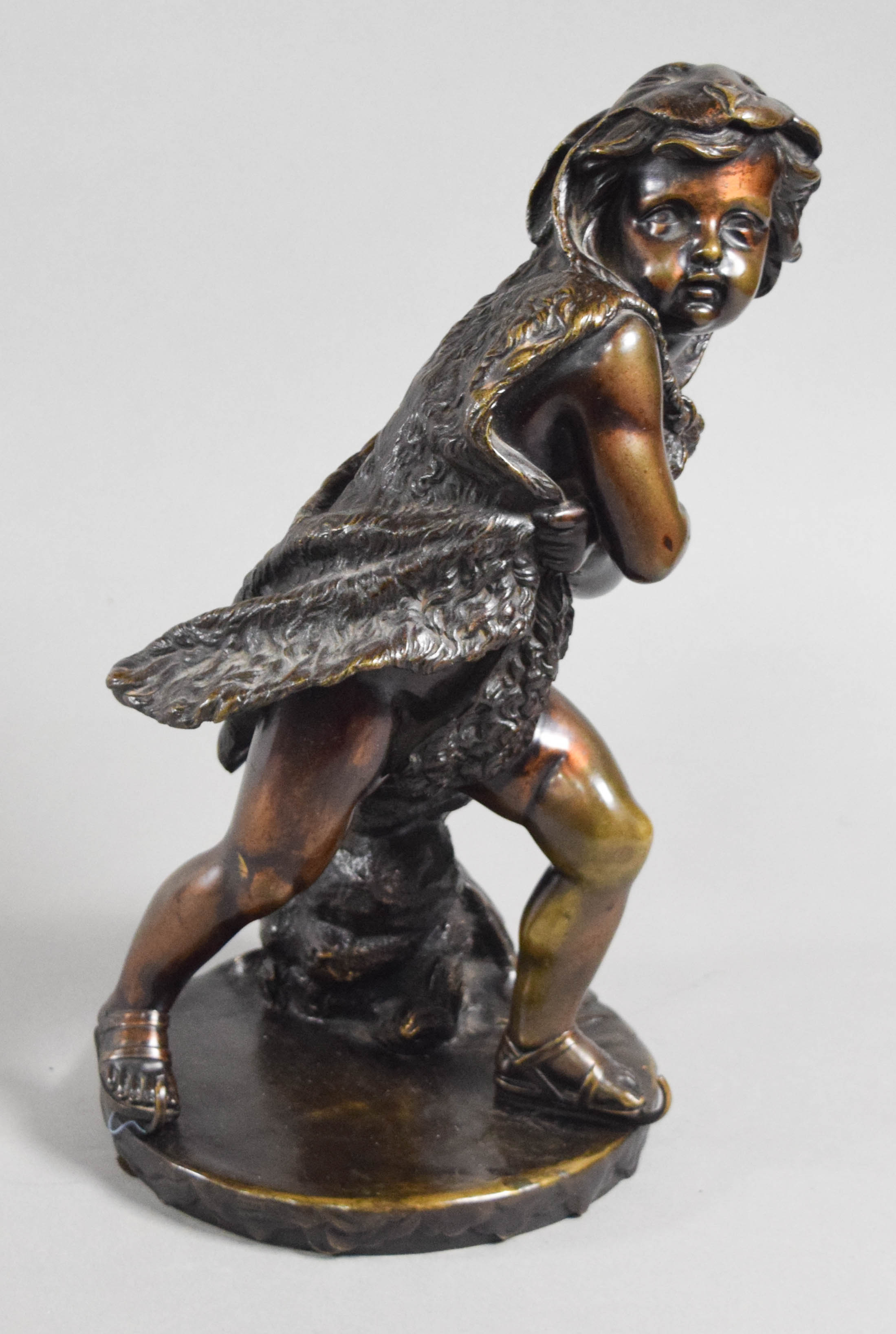 Eugene Laurent Bronze Sculpture Child Skating