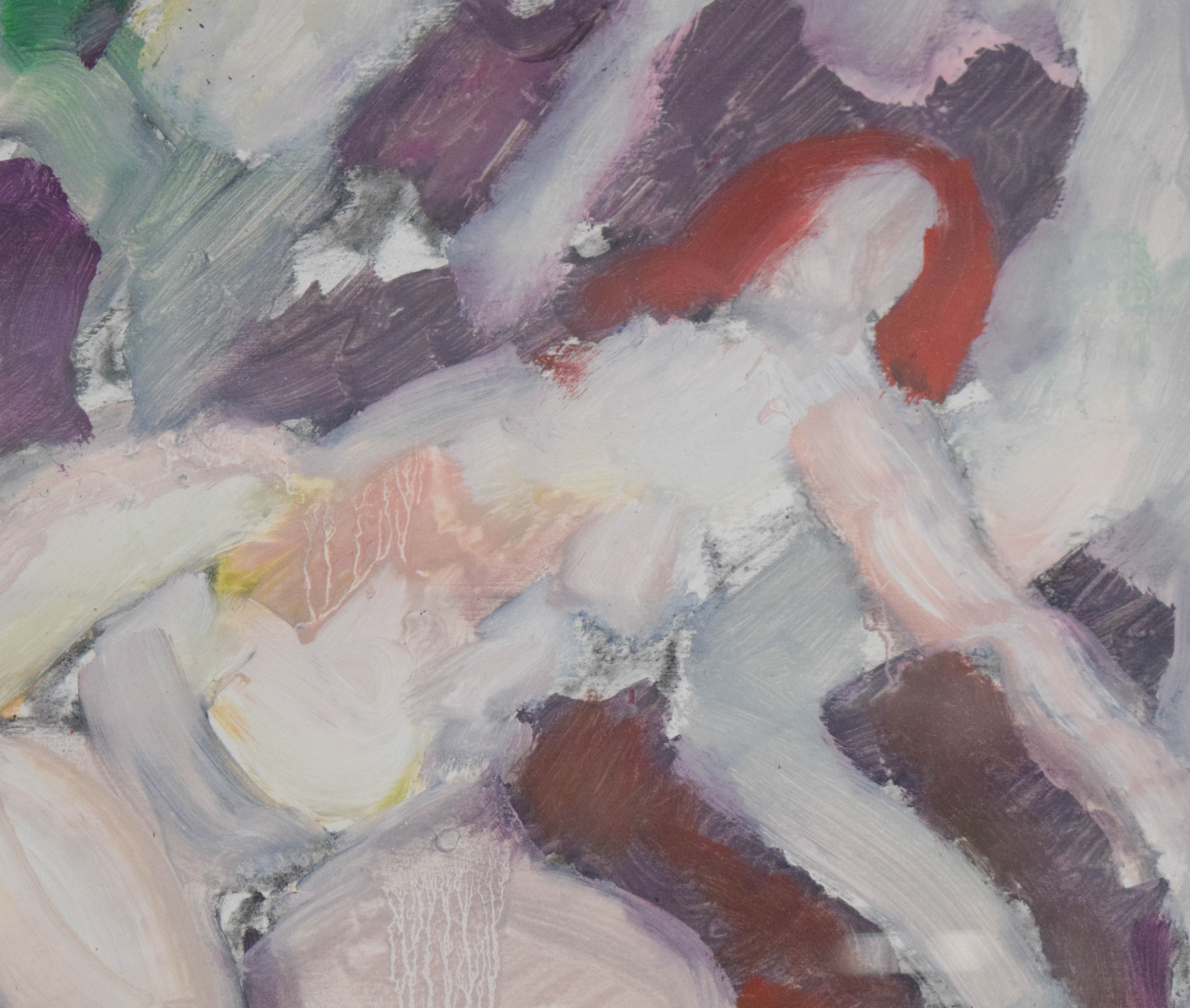 Emilio Cruz Oil on Paper Figurative Painting #24, 1962