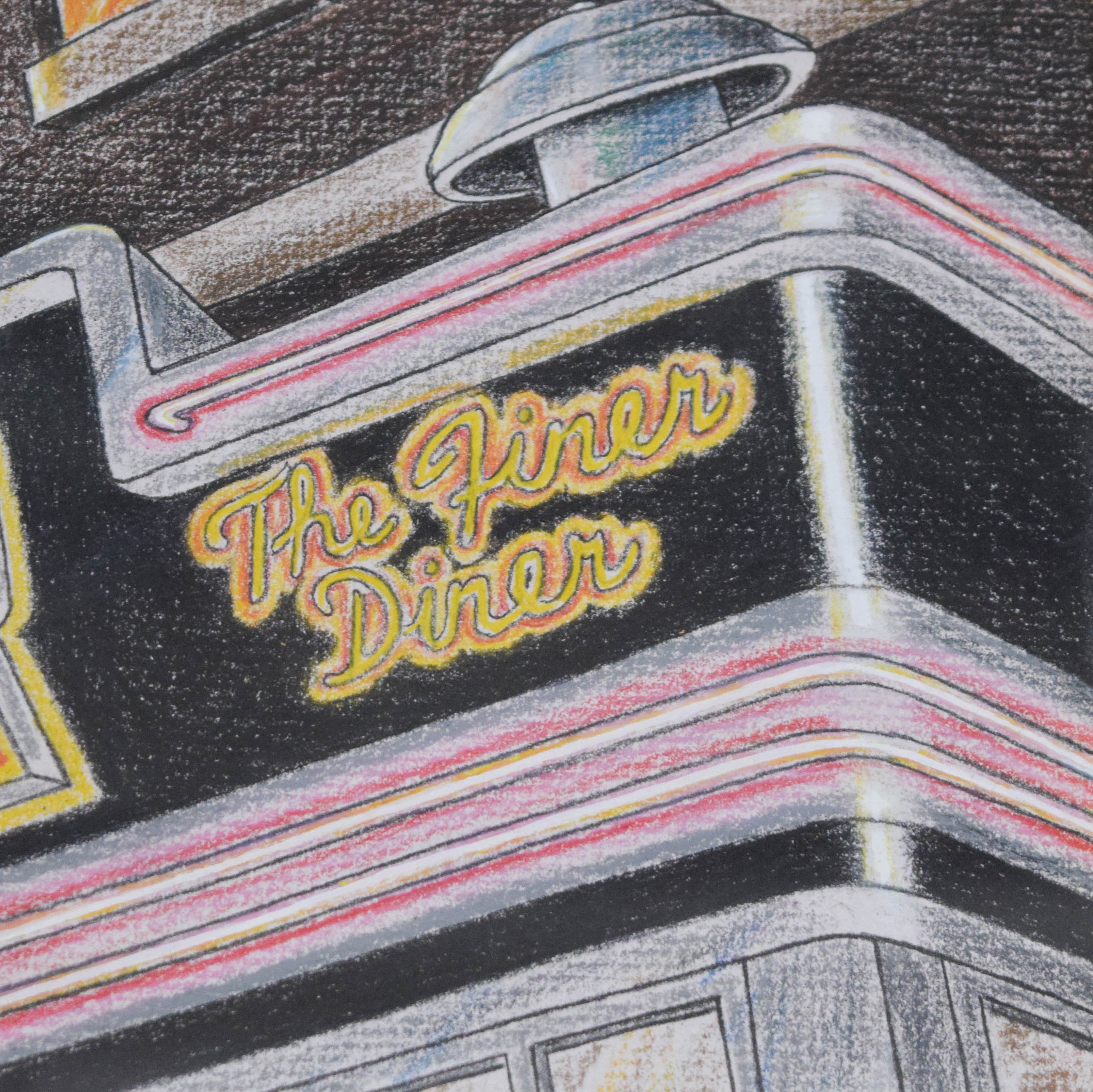 J. Chierchio Colored Pencil Drawing Brooklyn Diner