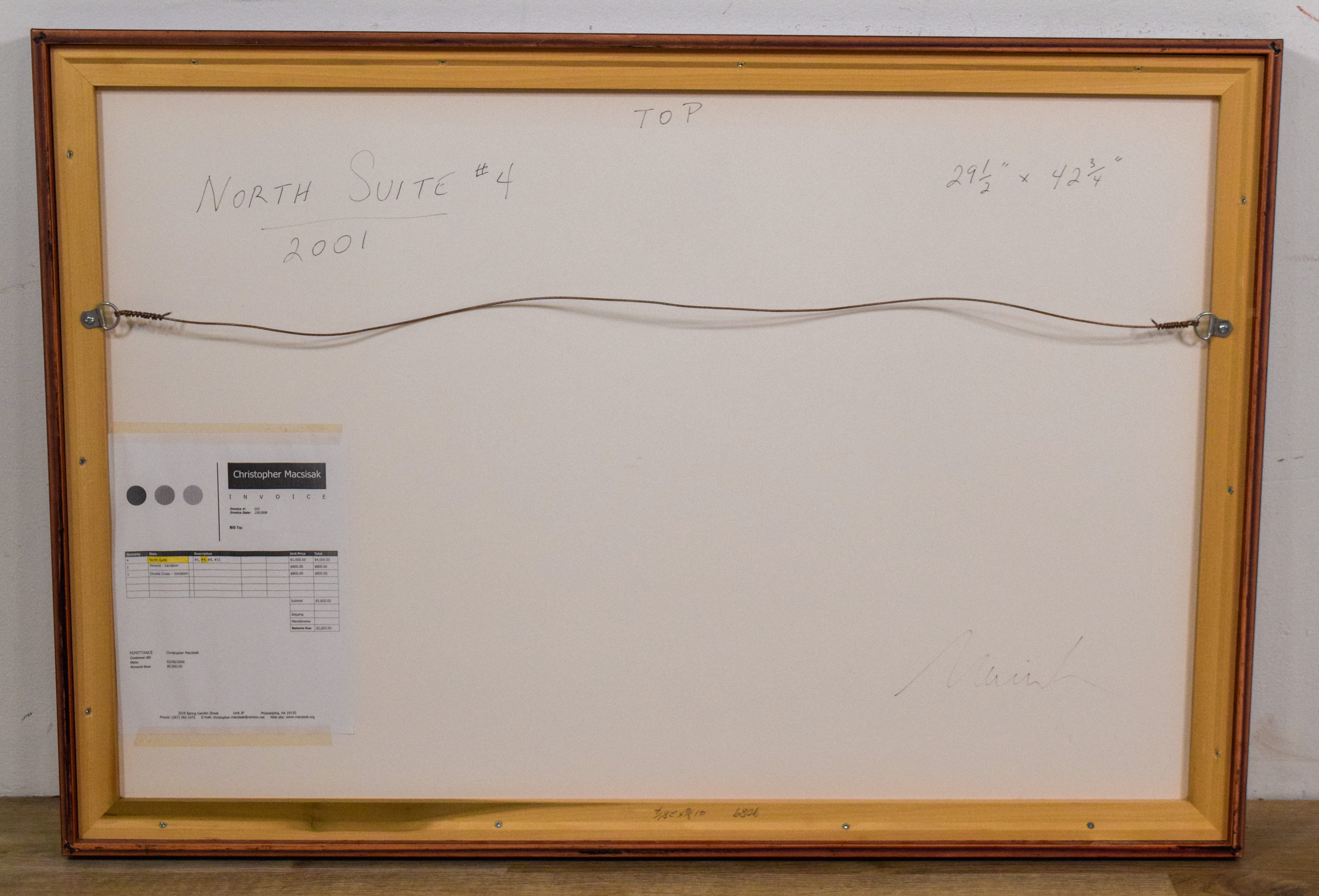 Christopher Macsisak Mixed Media on Paper North Suite #4