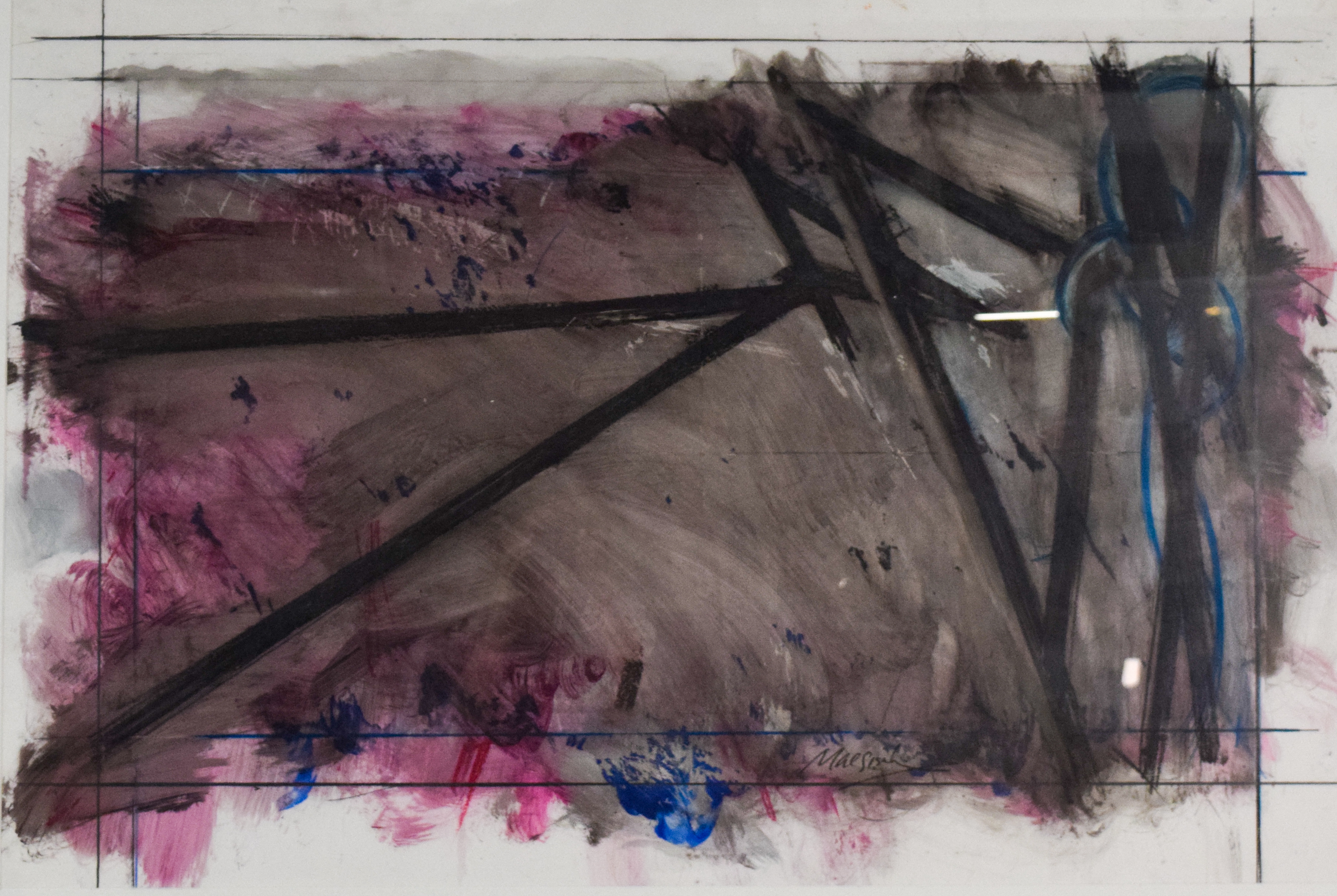 Christopher Macsisak Mixed Media on Paper North Suite #6