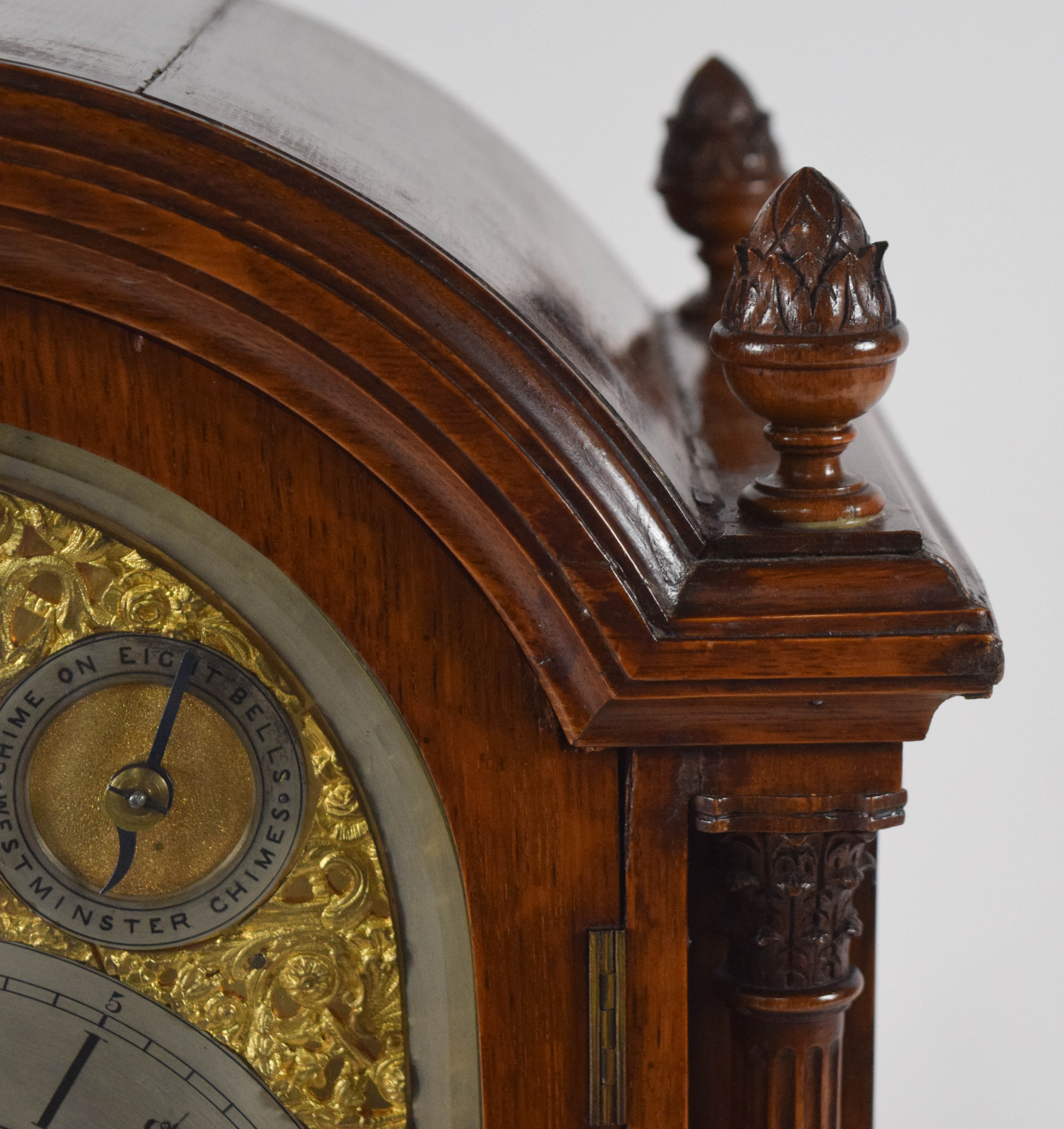 Winterhalder Style Oak Mantel Clock
