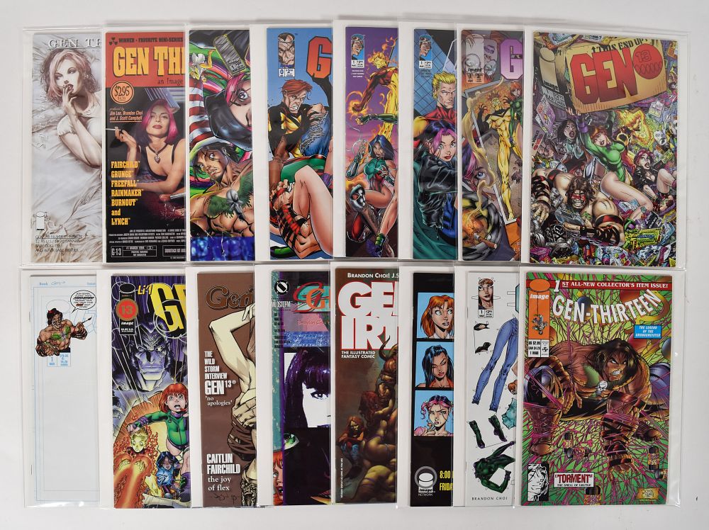 Lot 334: 17 J. Scott Campbell Image Comics Gen 13 Variant Comic Books