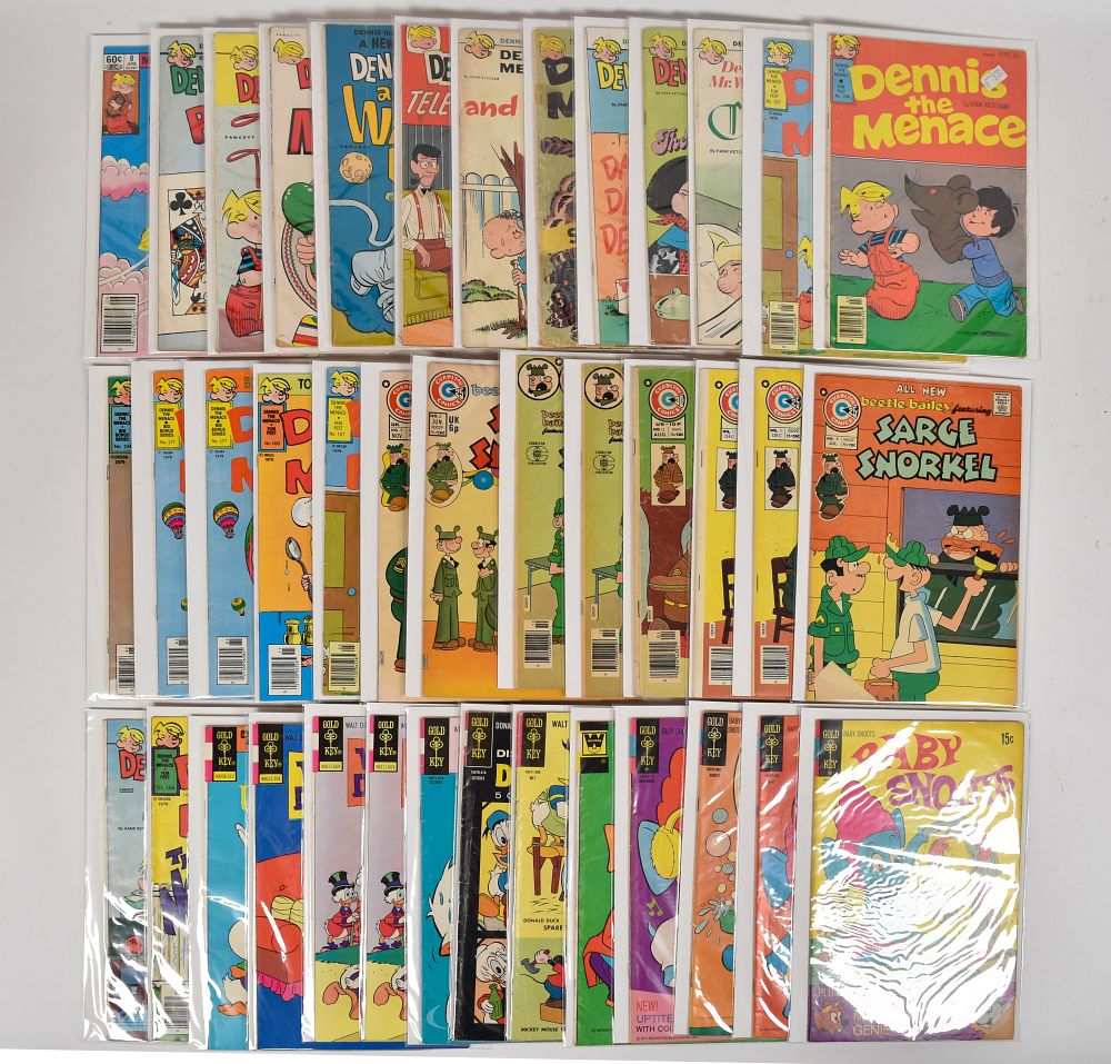 Lot 330: 40 Fawcett Gold Key and Charlton Comic Books Featuring Dennis the Menace and Disney