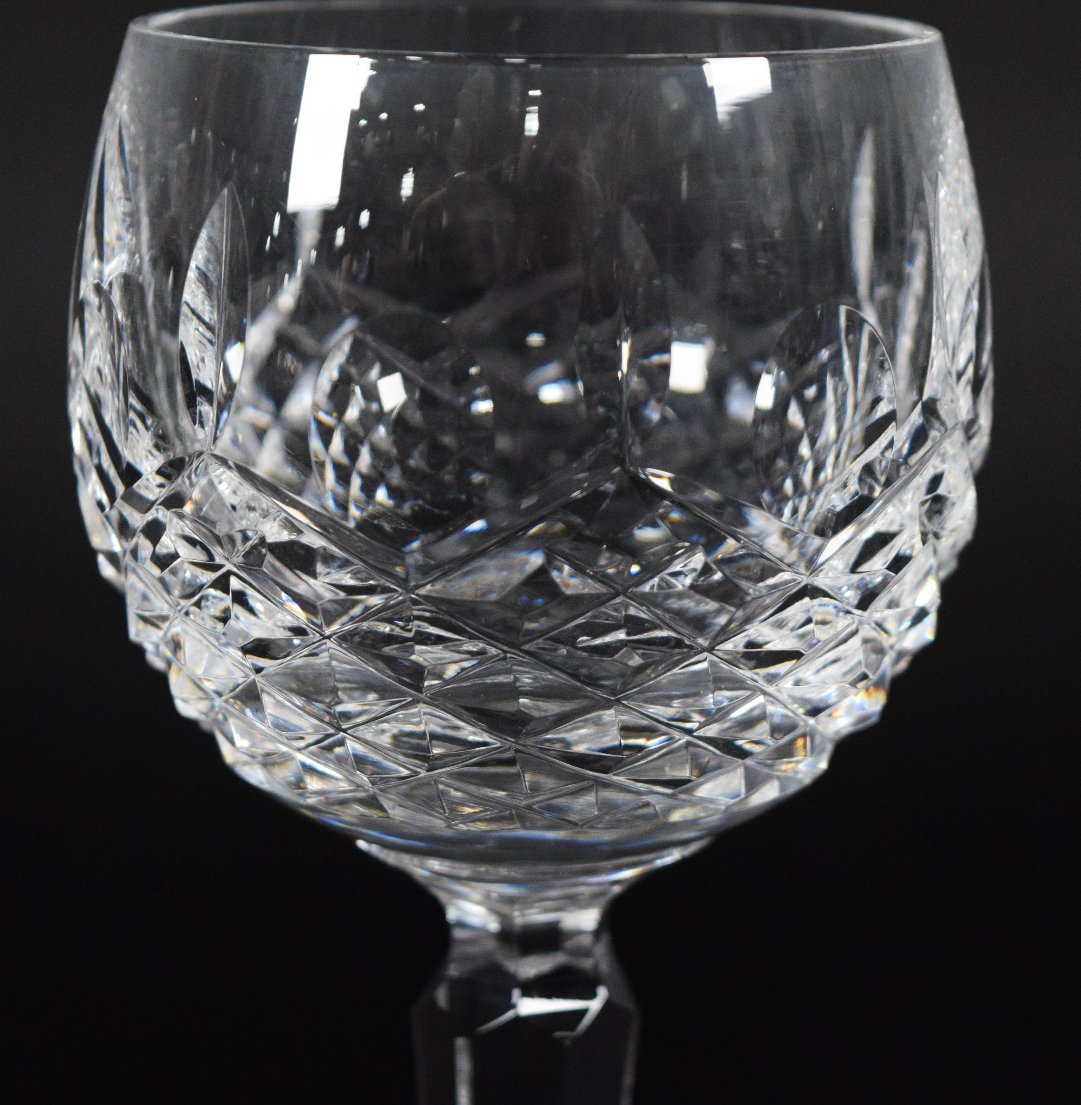 12 Waterford Crystal Kenmare Hock Wine Glasses