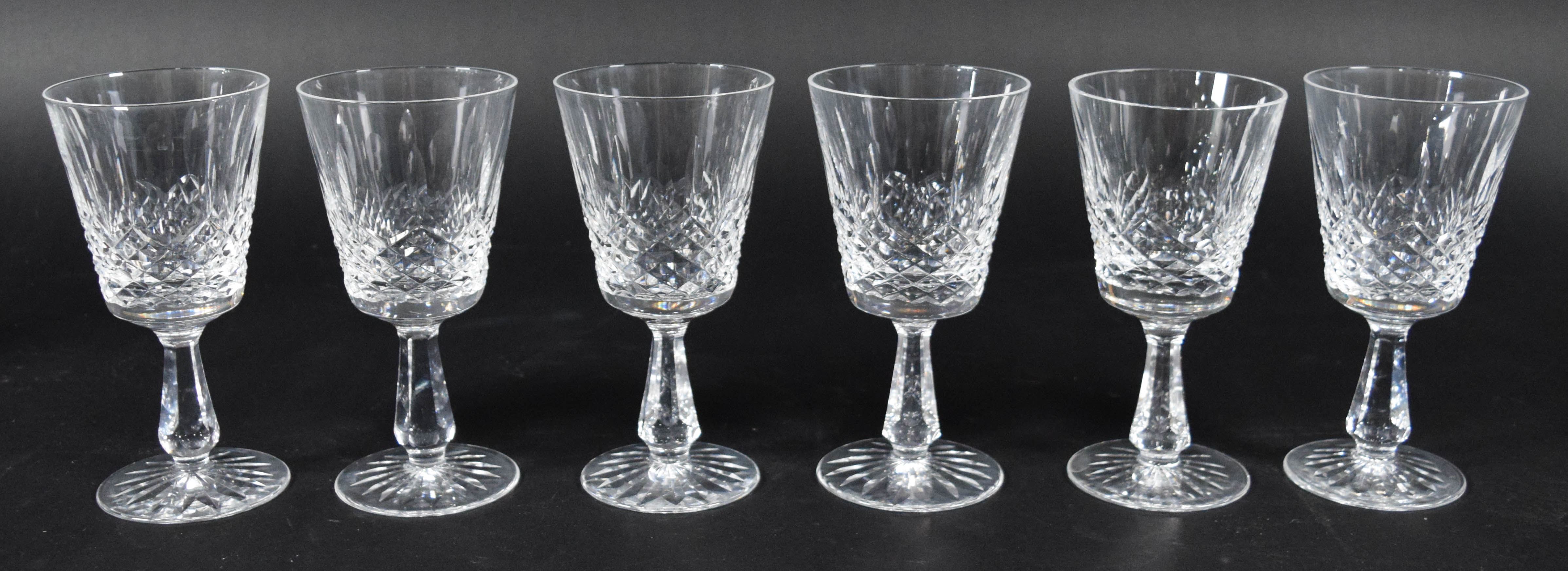12 Waterford Crystal Kenmare Pattern Water Goblets