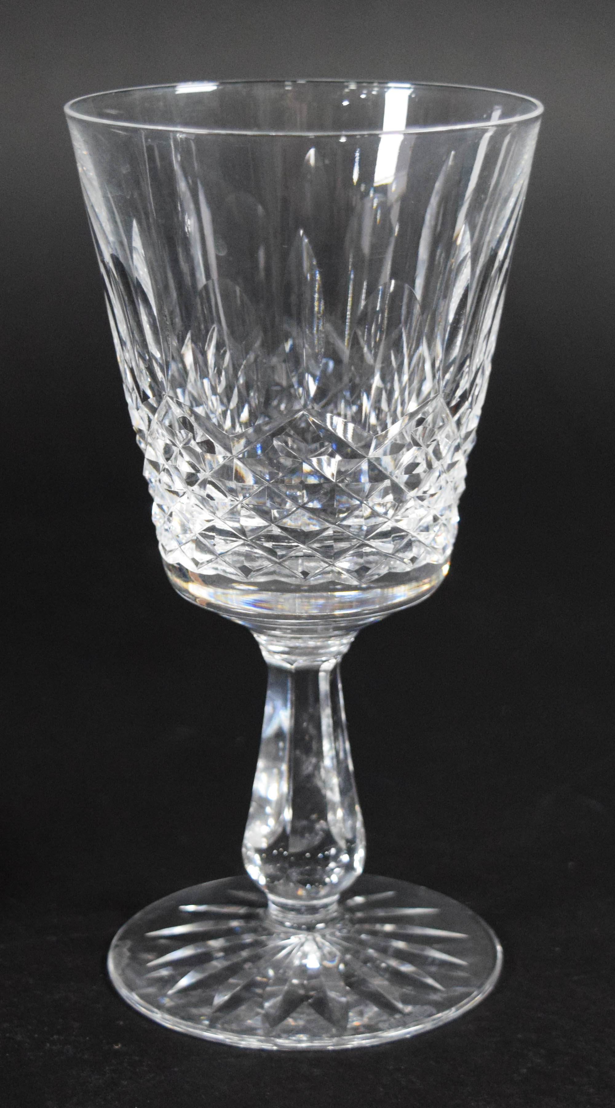 12 Waterford Crystal Kenmare Pattern Water Goblets