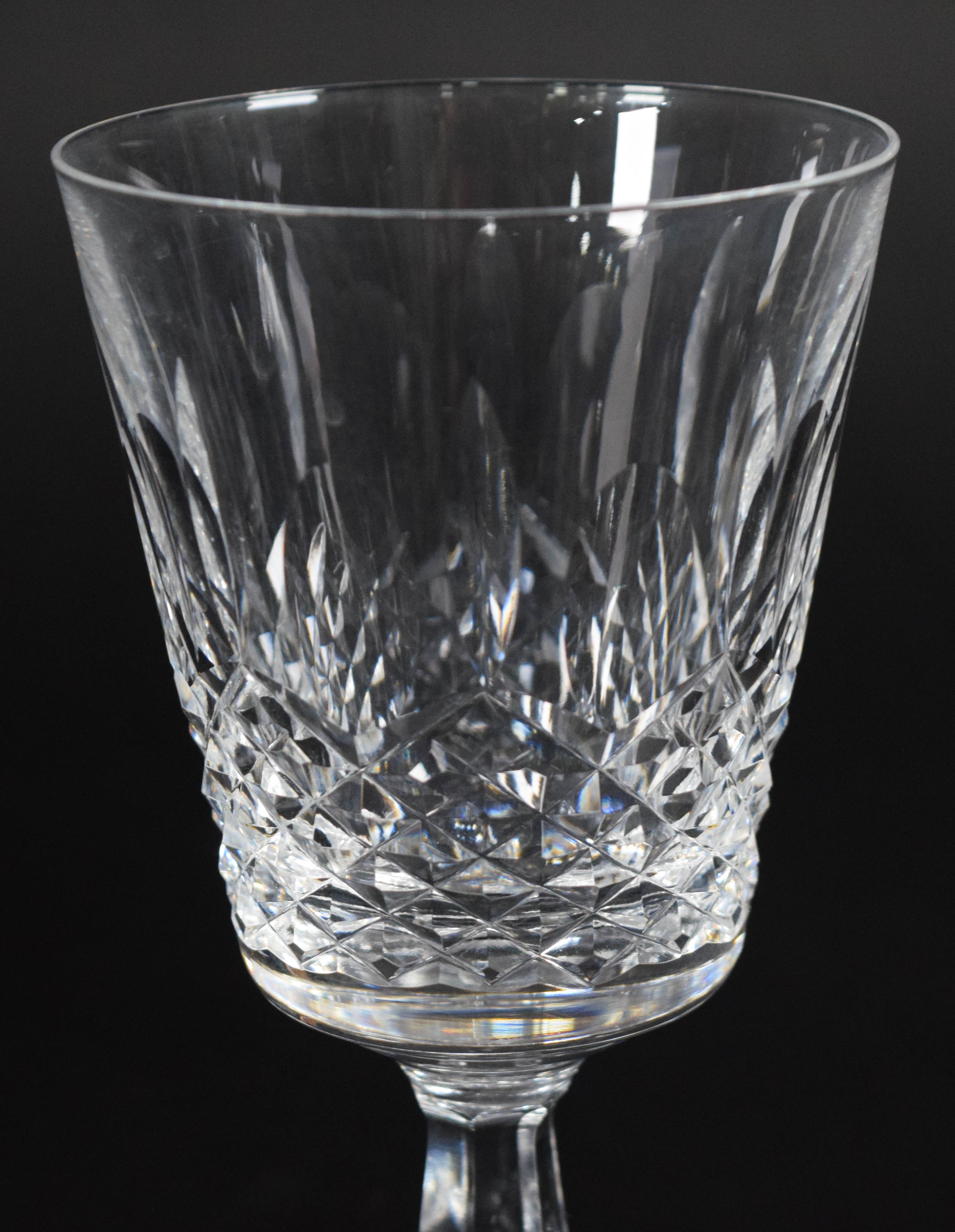 12 Waterford Crystal Kenmare Pattern Water Goblets