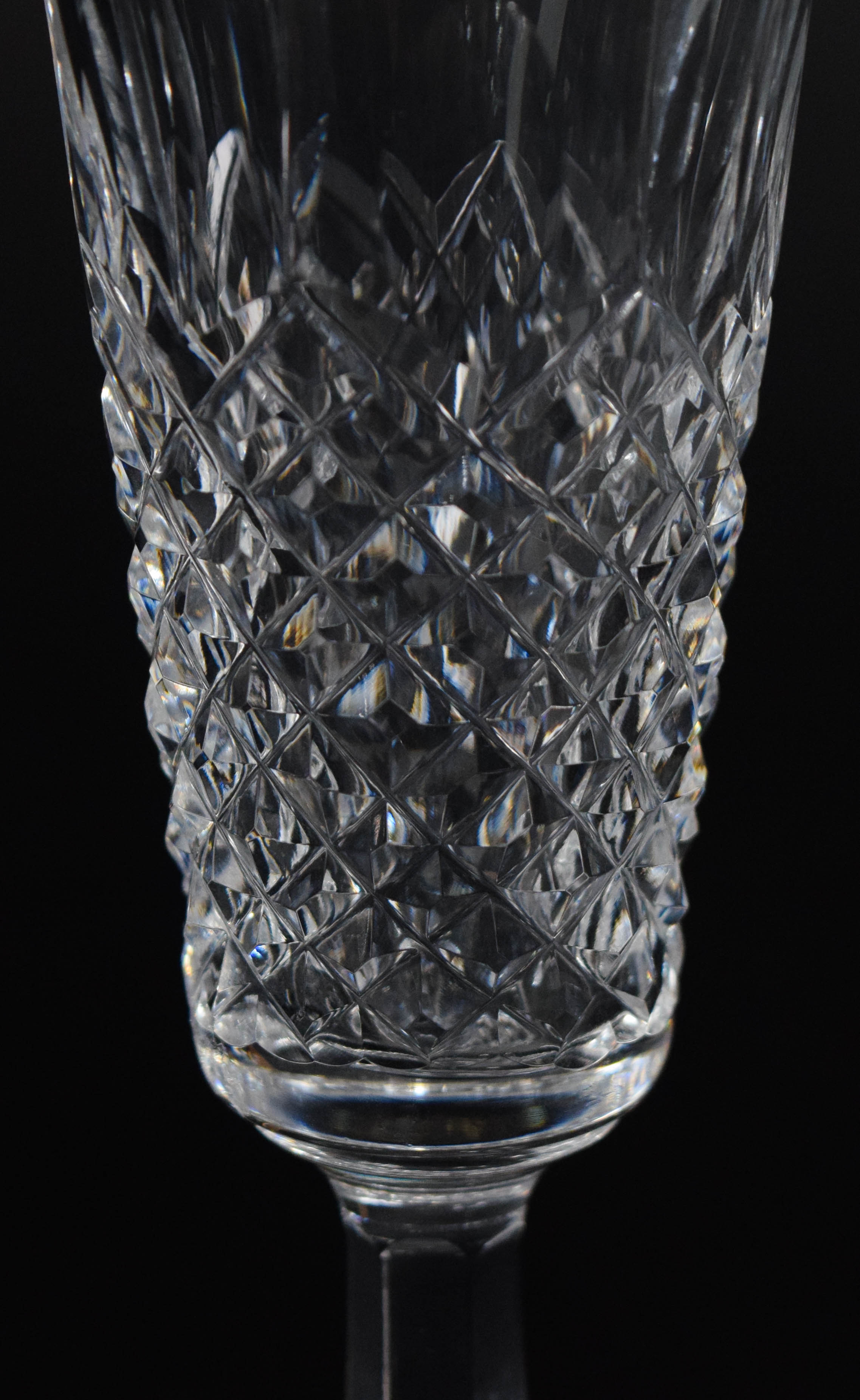 12 Waterford Crystal Kenmare Pattern Champagne Flutes