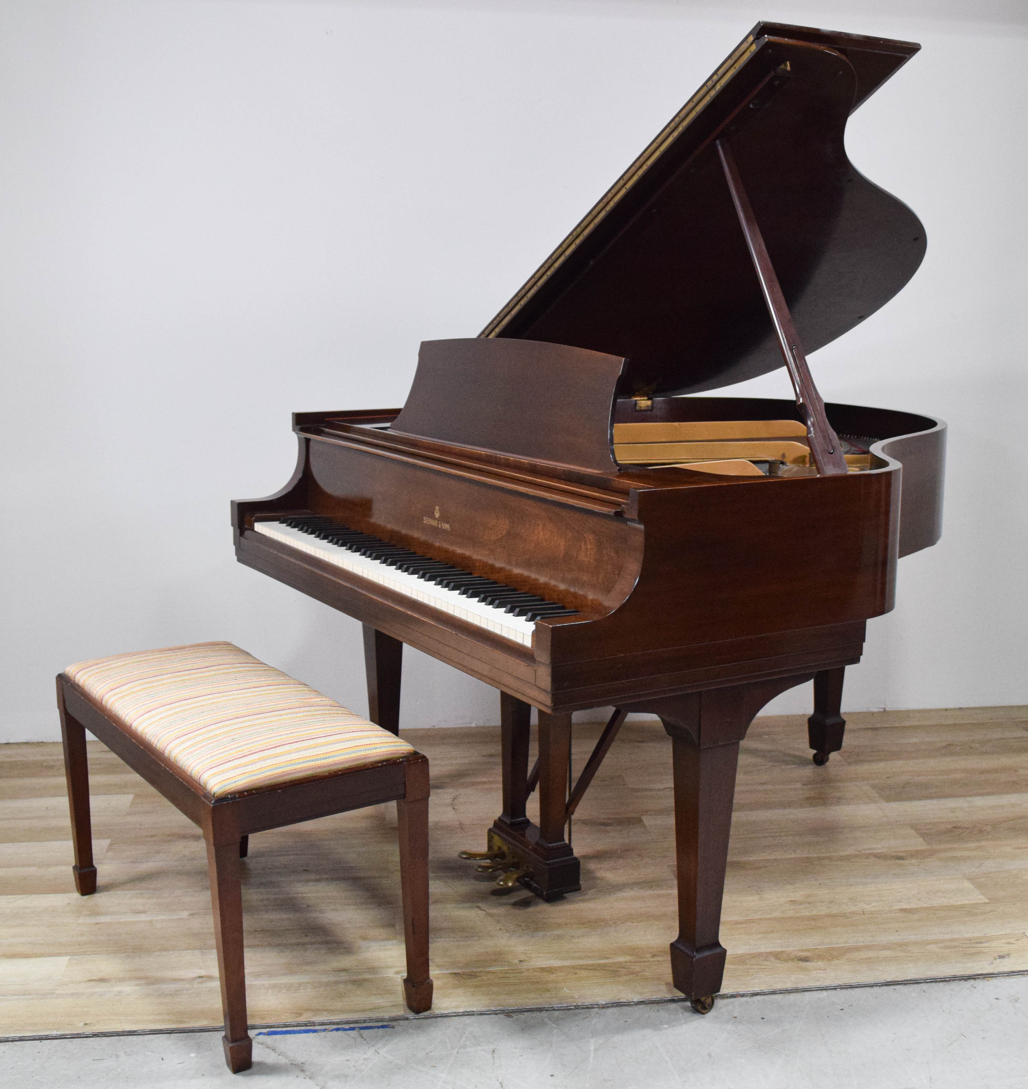 Steinway & Sons Model S Baby Grand Piano with Bench