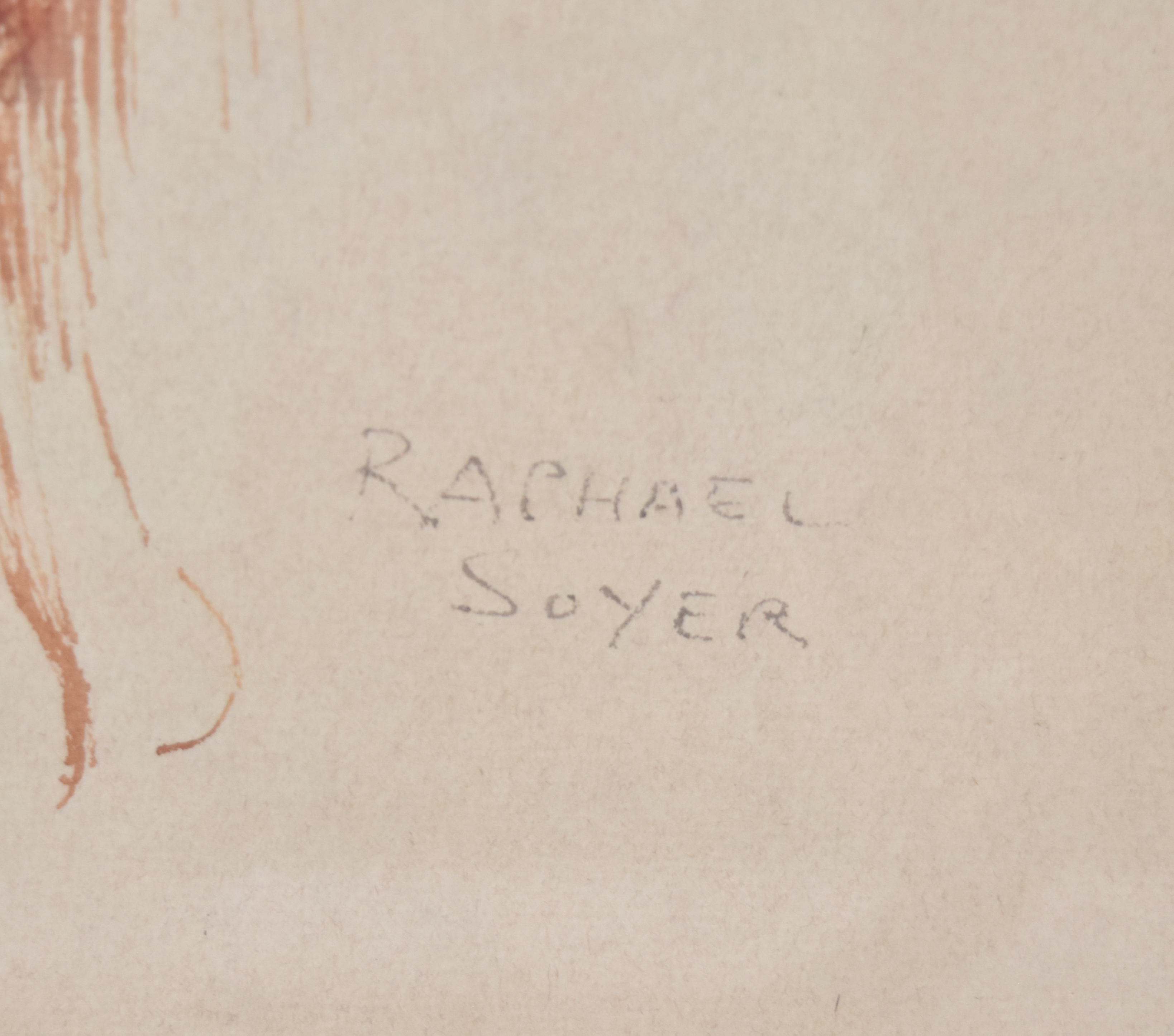 Raphael Soyer Pen and Ink Female Nude Studies