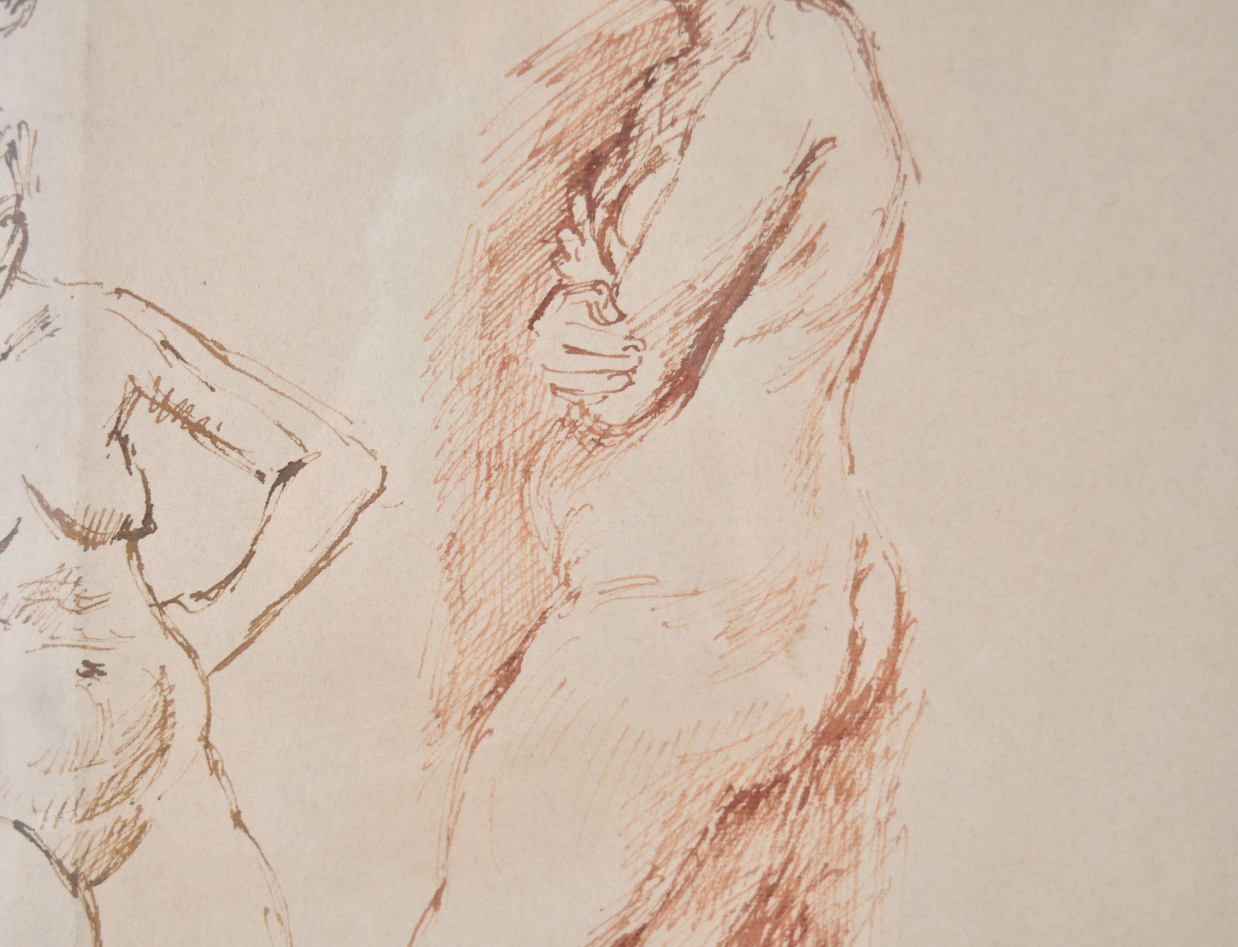 Raphael Soyer Pen and Ink Female Nude Studies
