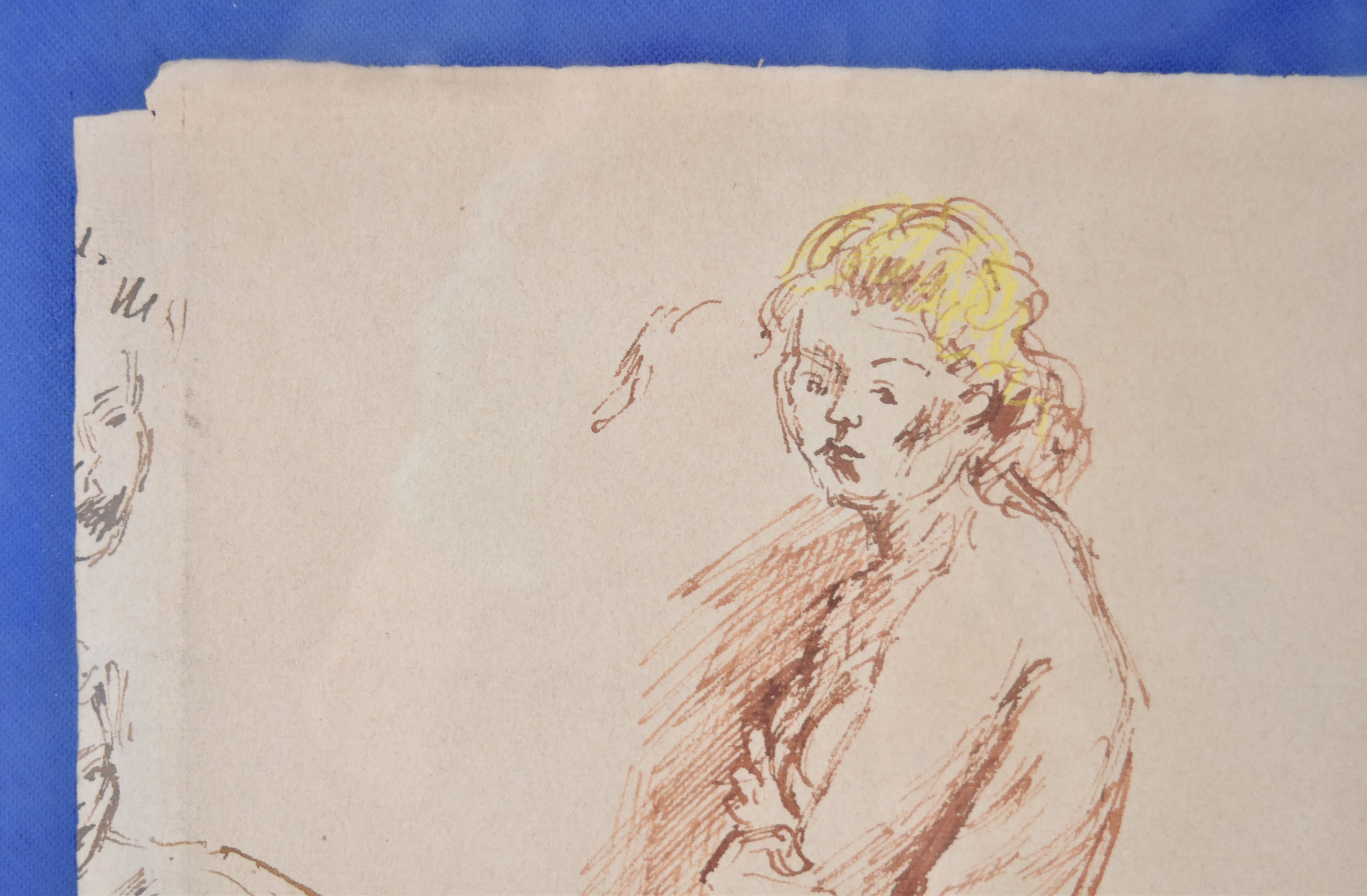 Raphael Soyer Pen and Ink Female Nude Studies