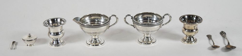 Lot 284: 8 Fisher and Hamilton Weighted Sterling Silver Table Articles and Souvenir Spoons