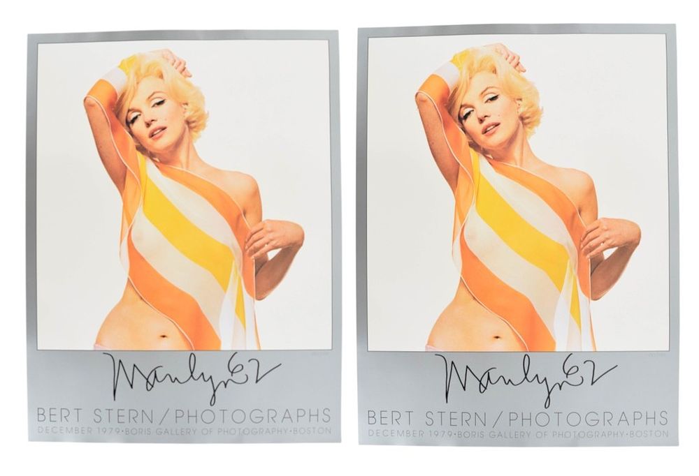Lot 319: 2 Bert Stern Offset Lithograph Marilyn Monroe Posters