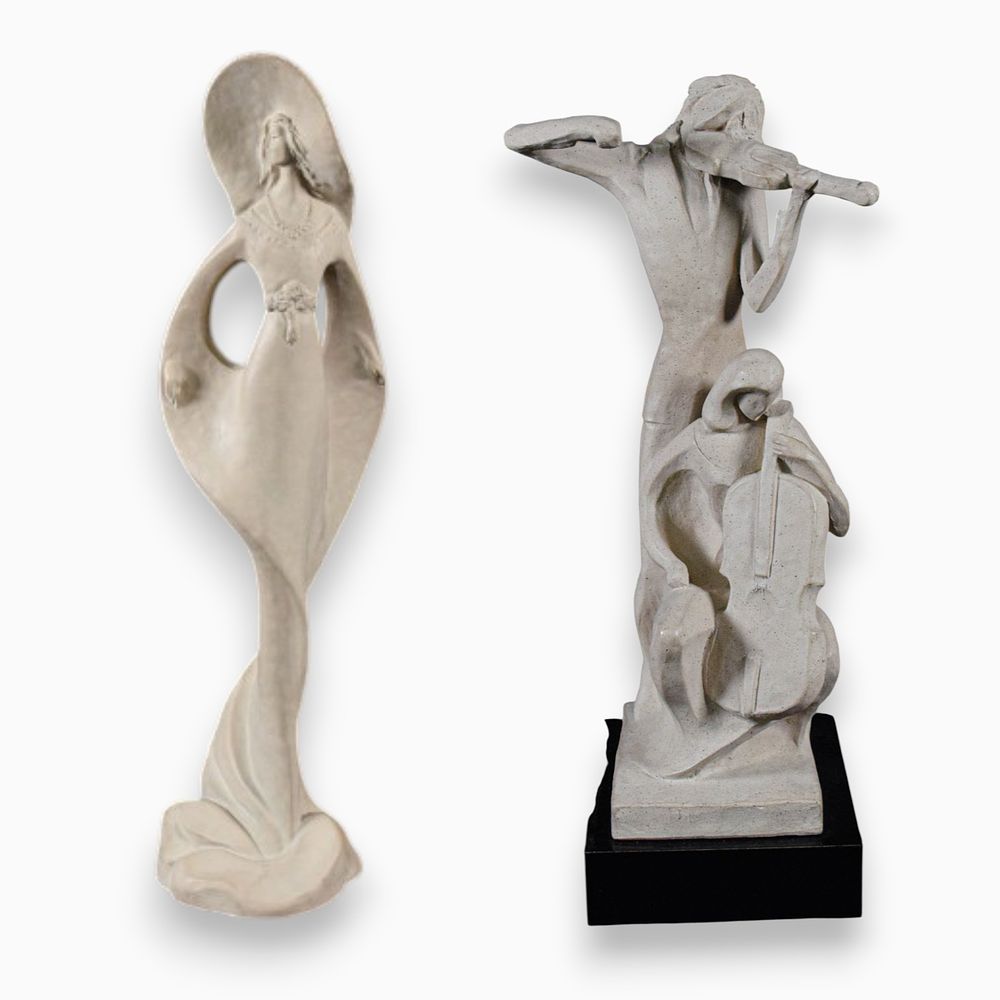 Lot 246: Two Austin Productions Cast Plaster Sculptures