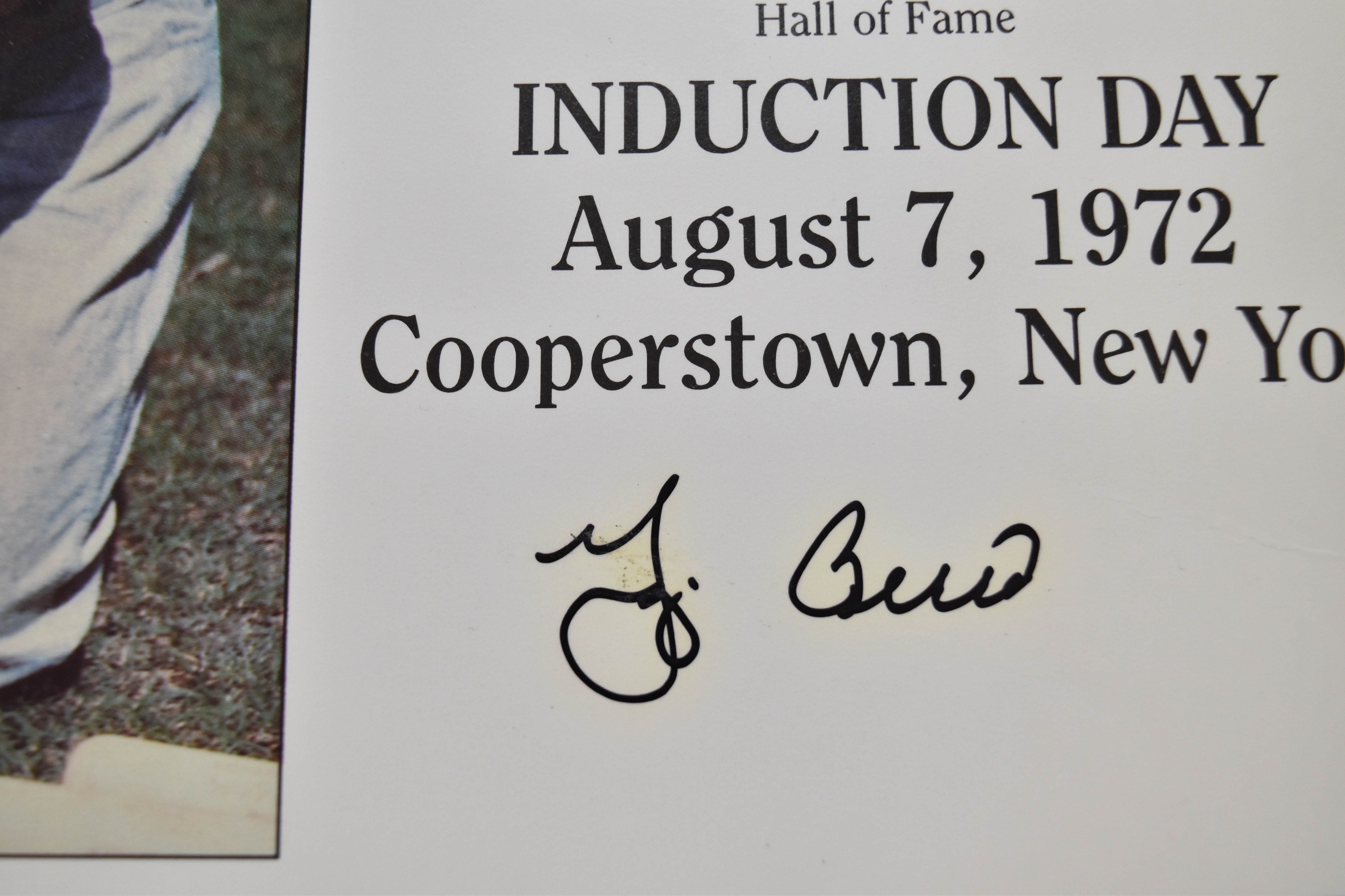 8 Signed Major League Baseball Memorabilia Items Including Mickey Mantle and Yogi Berra