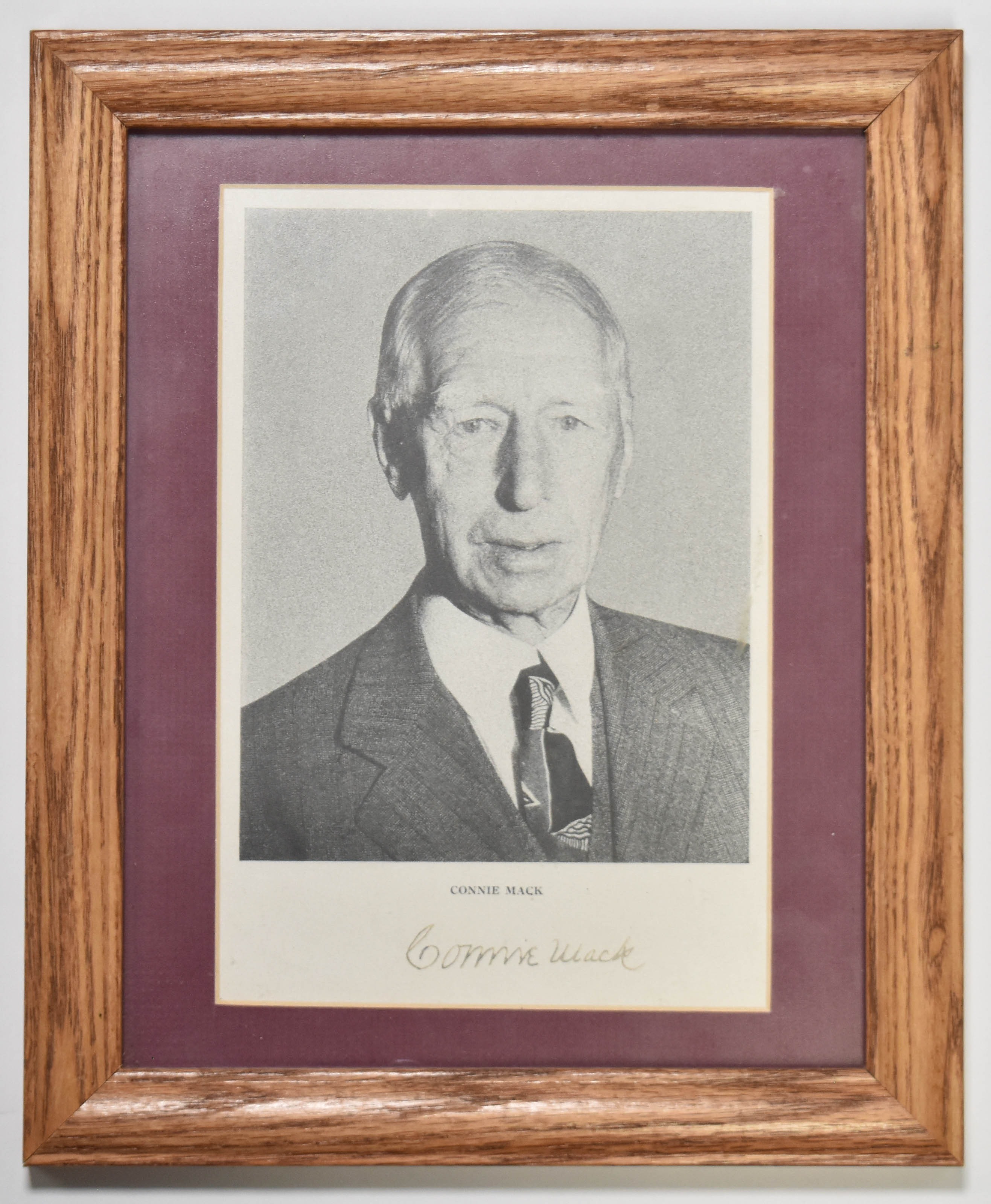 Black and White Photographic Print Connie Mack