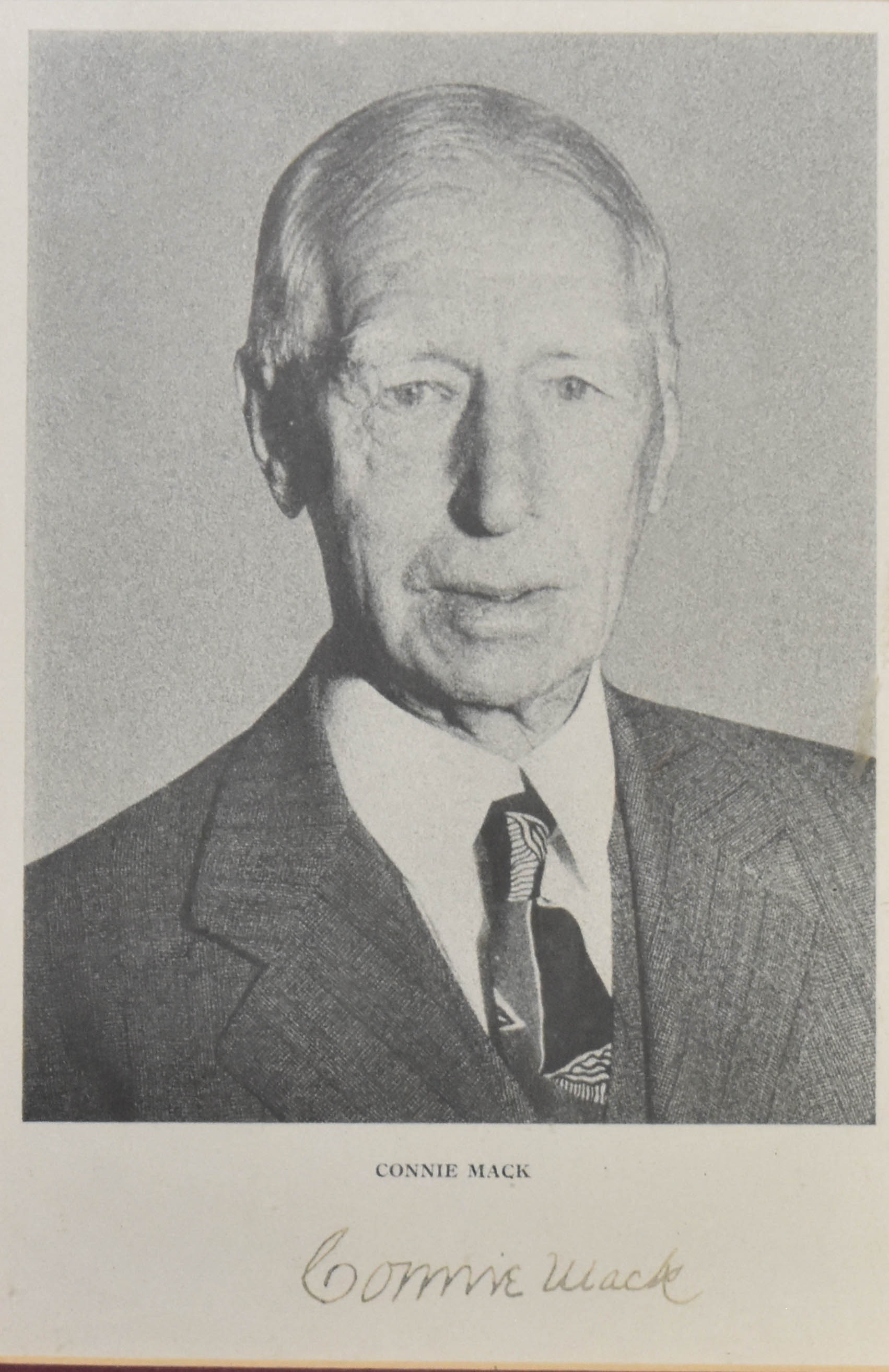Black and White Photographic Print Connie Mack