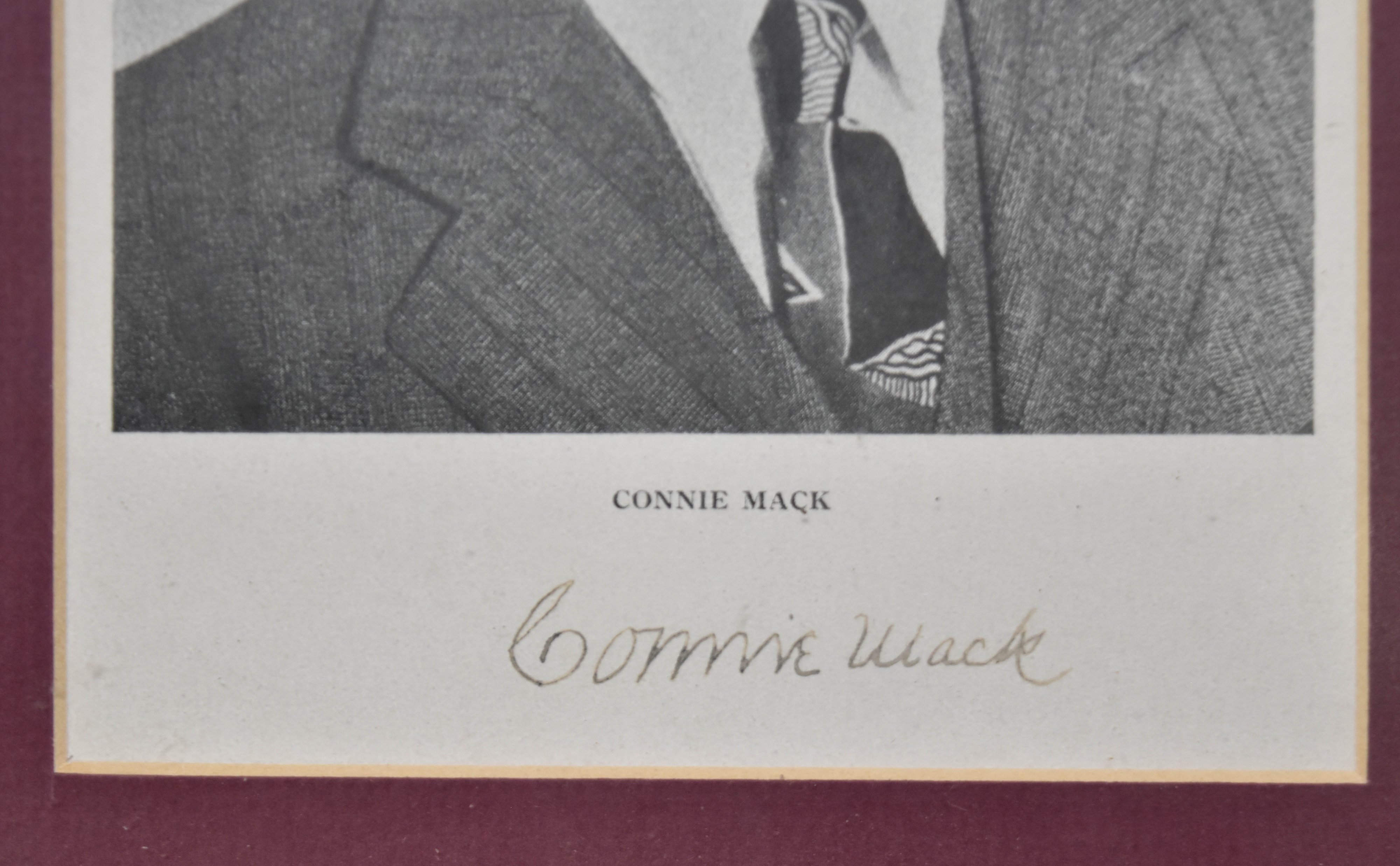 Black and White Photographic Print Connie Mack