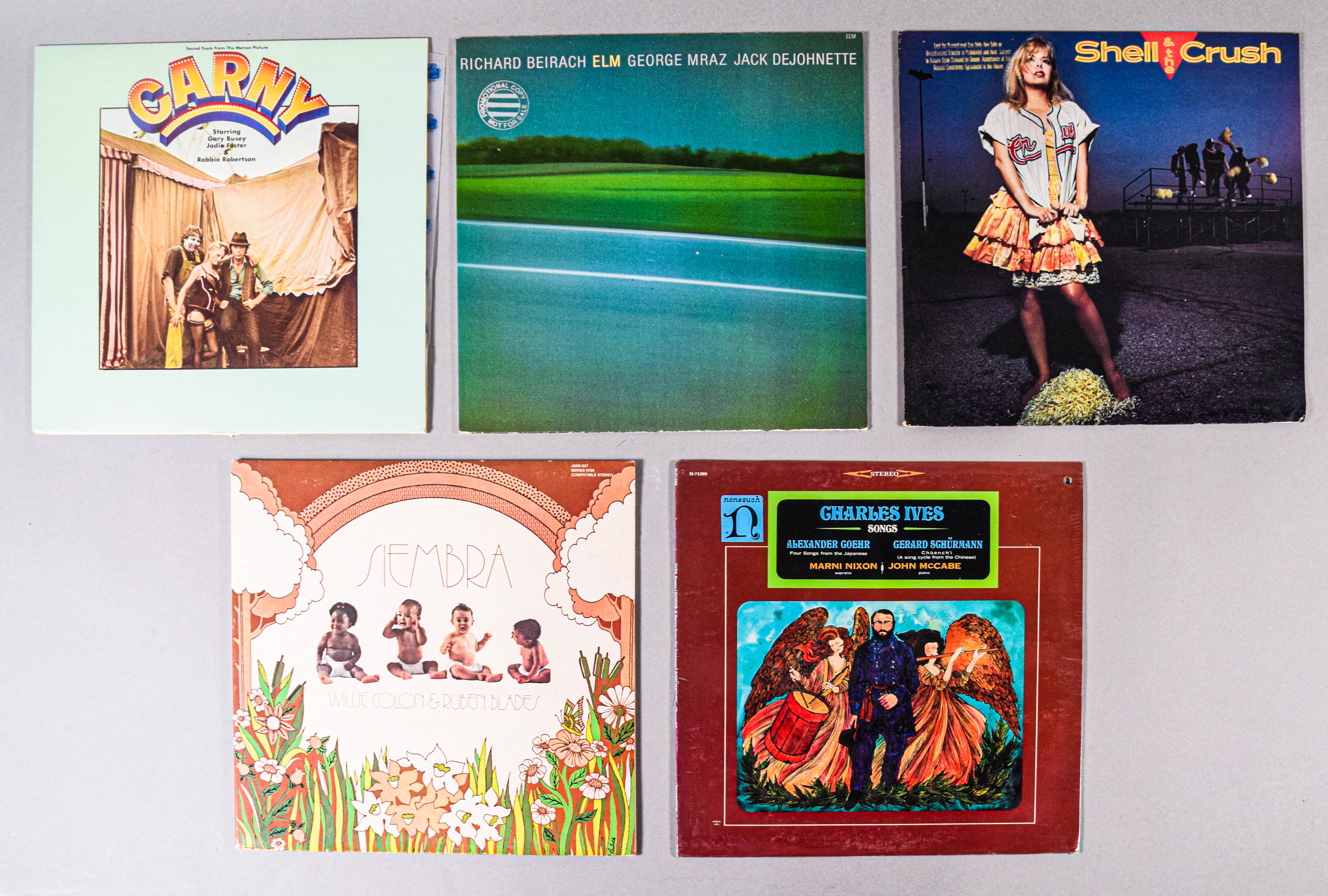 25 Vintage Vinyl LP Records Featuring Rock Jazz and New Wave