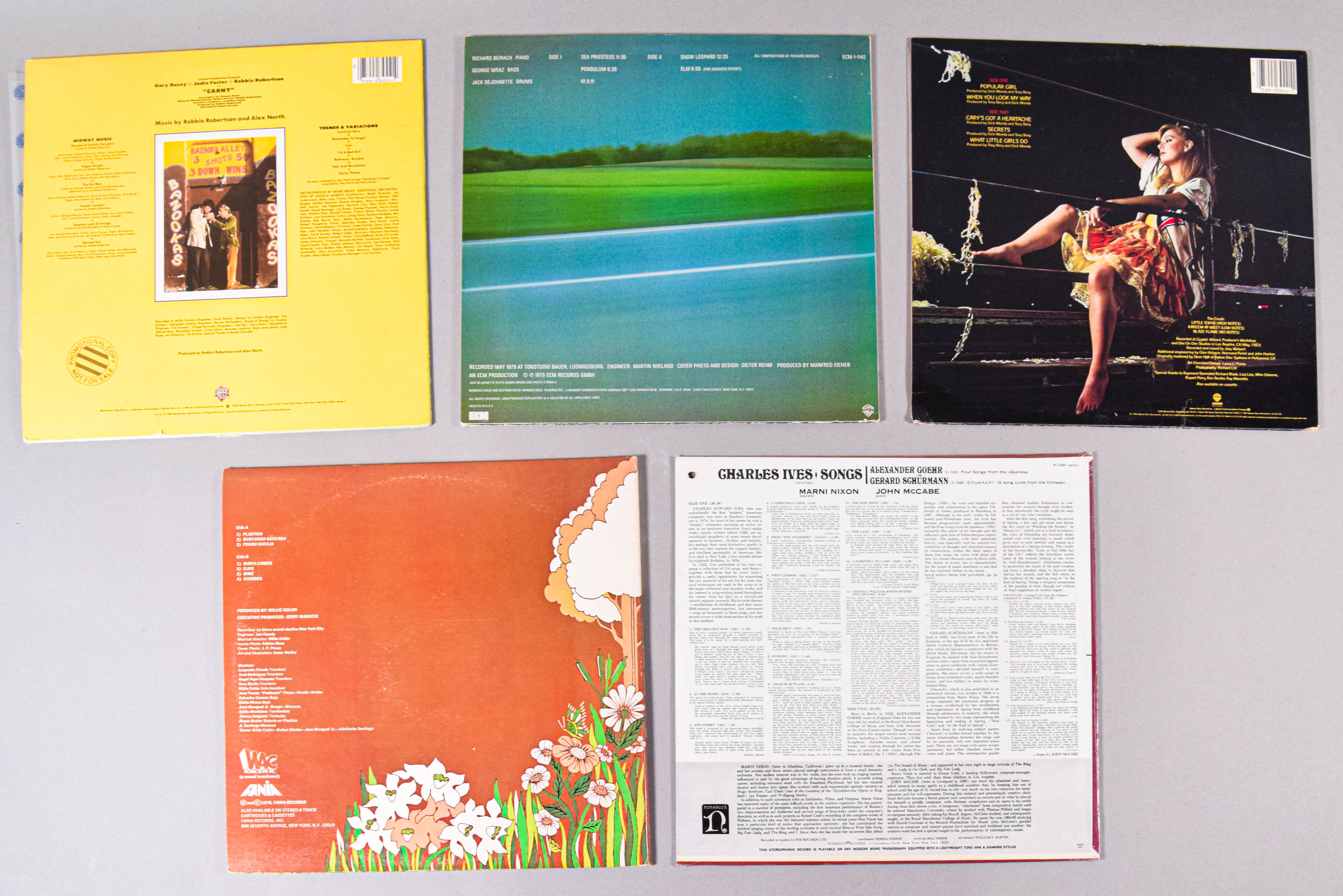 25 Vintage Vinyl LP Records Featuring Rock Jazz and New Wave