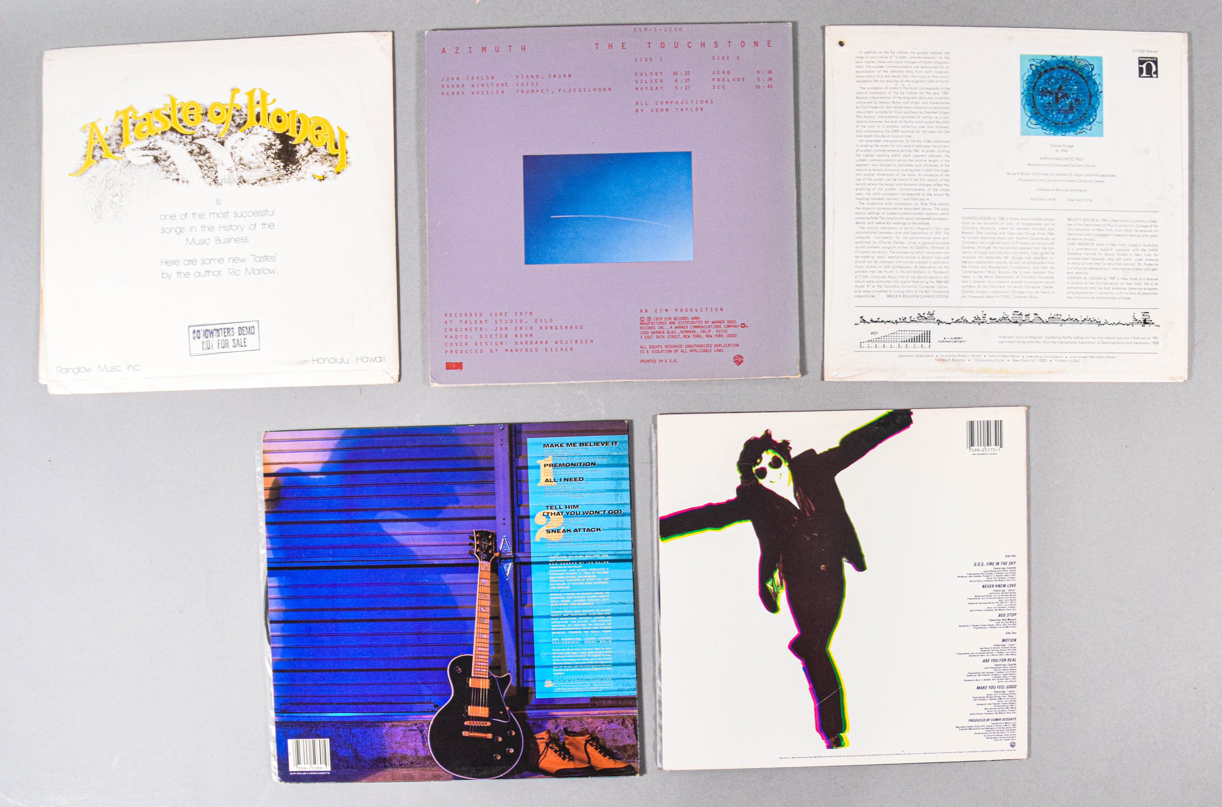 25 Vintage Vinyl LP Records Featuring Rock Jazz and New Wave
