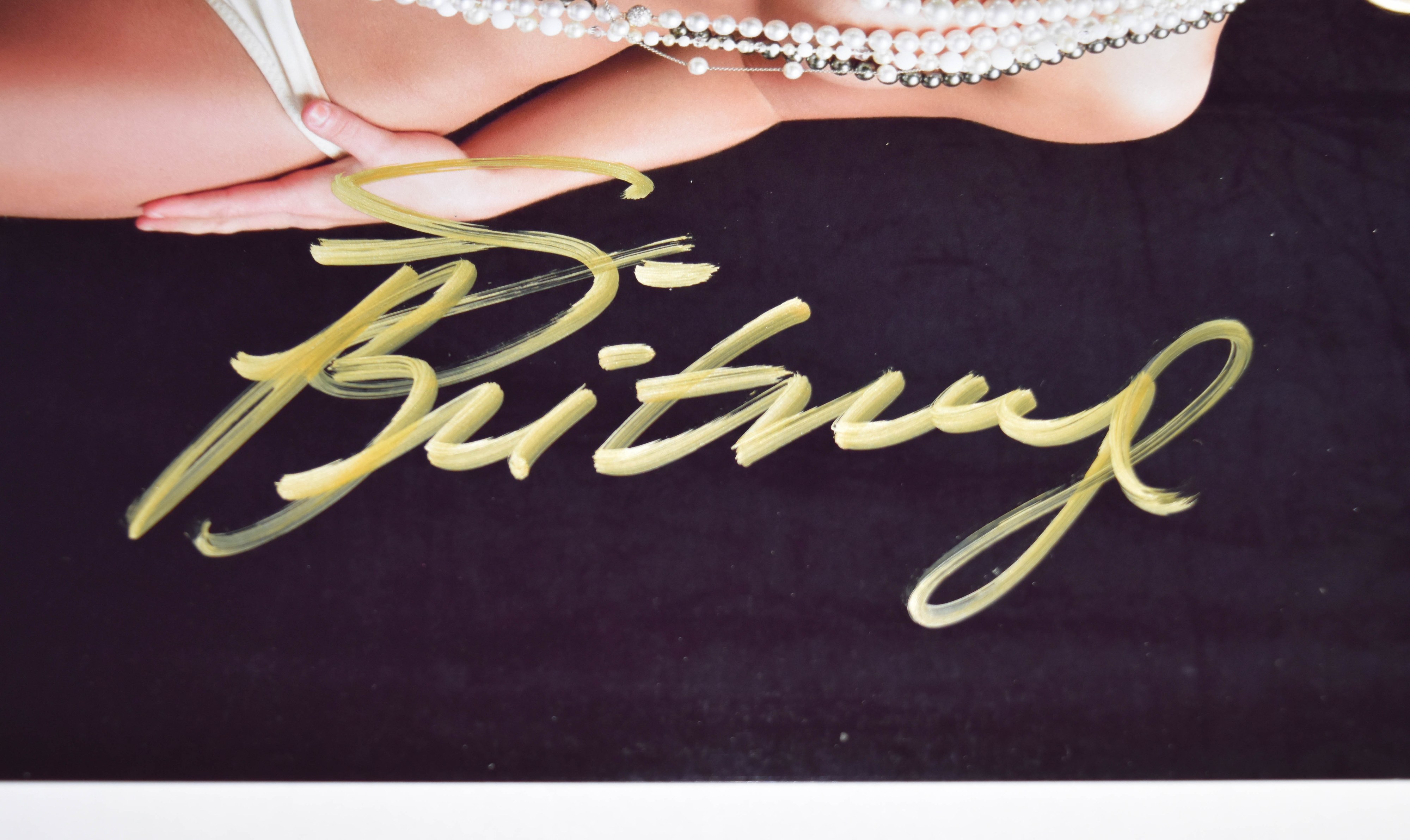 2 Britney Spears Hand-Signed Color Photographs