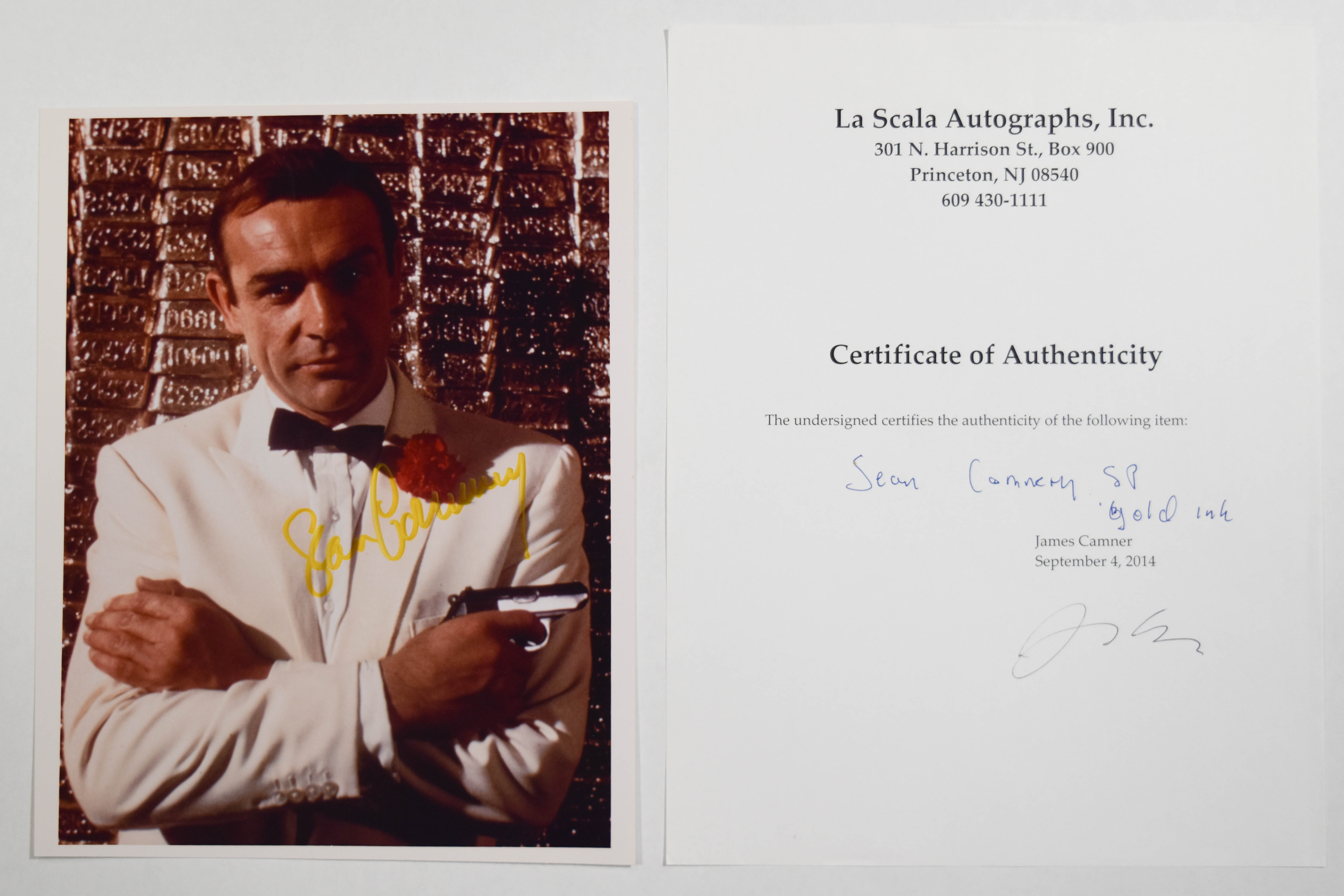 4 Signed Sean Connery James Bond 8x10 Photographs with COA