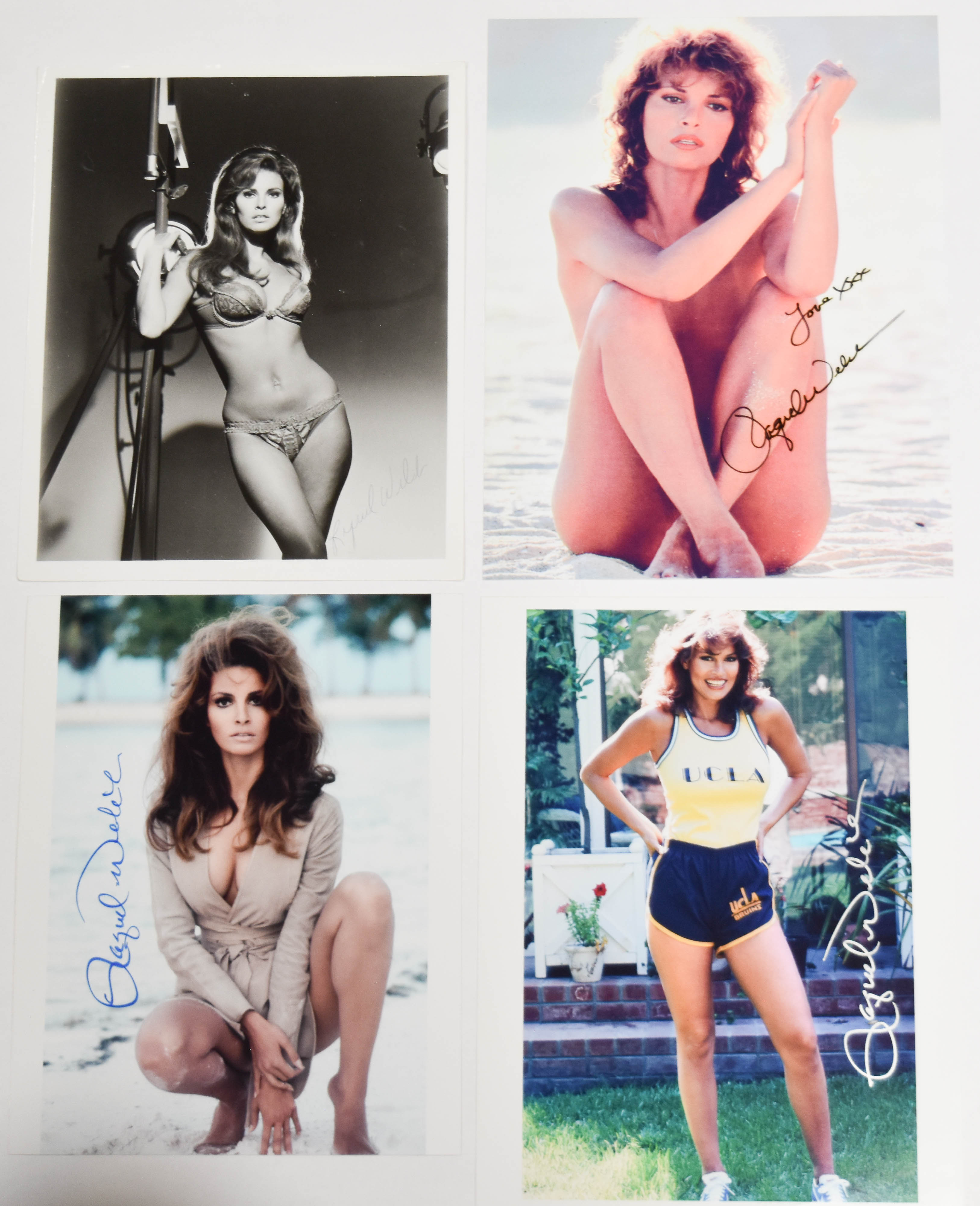 4 Raquel Welch Signed Photographs