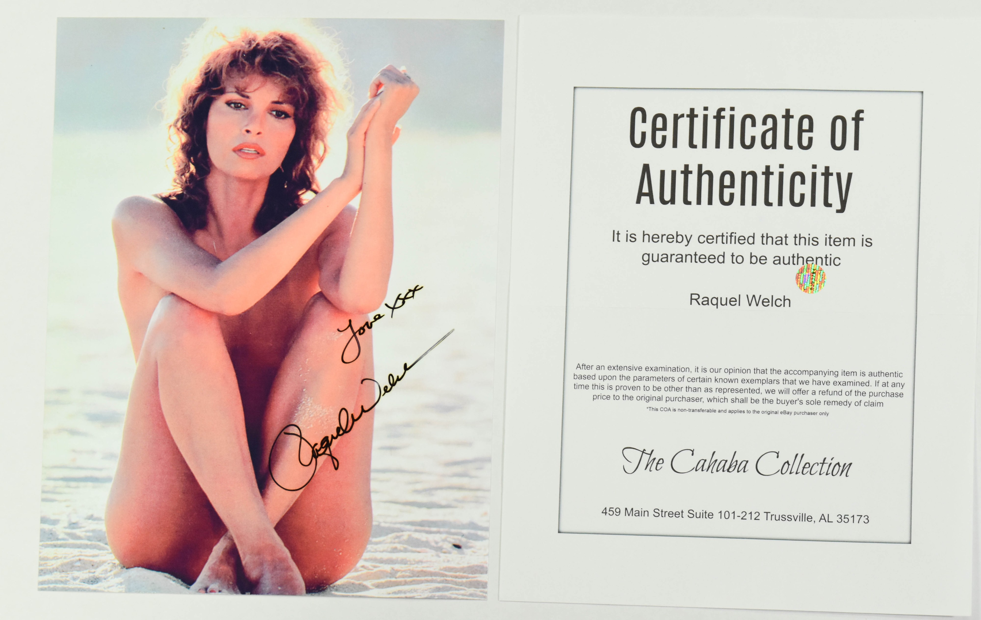 4 Raquel Welch Signed Photographs