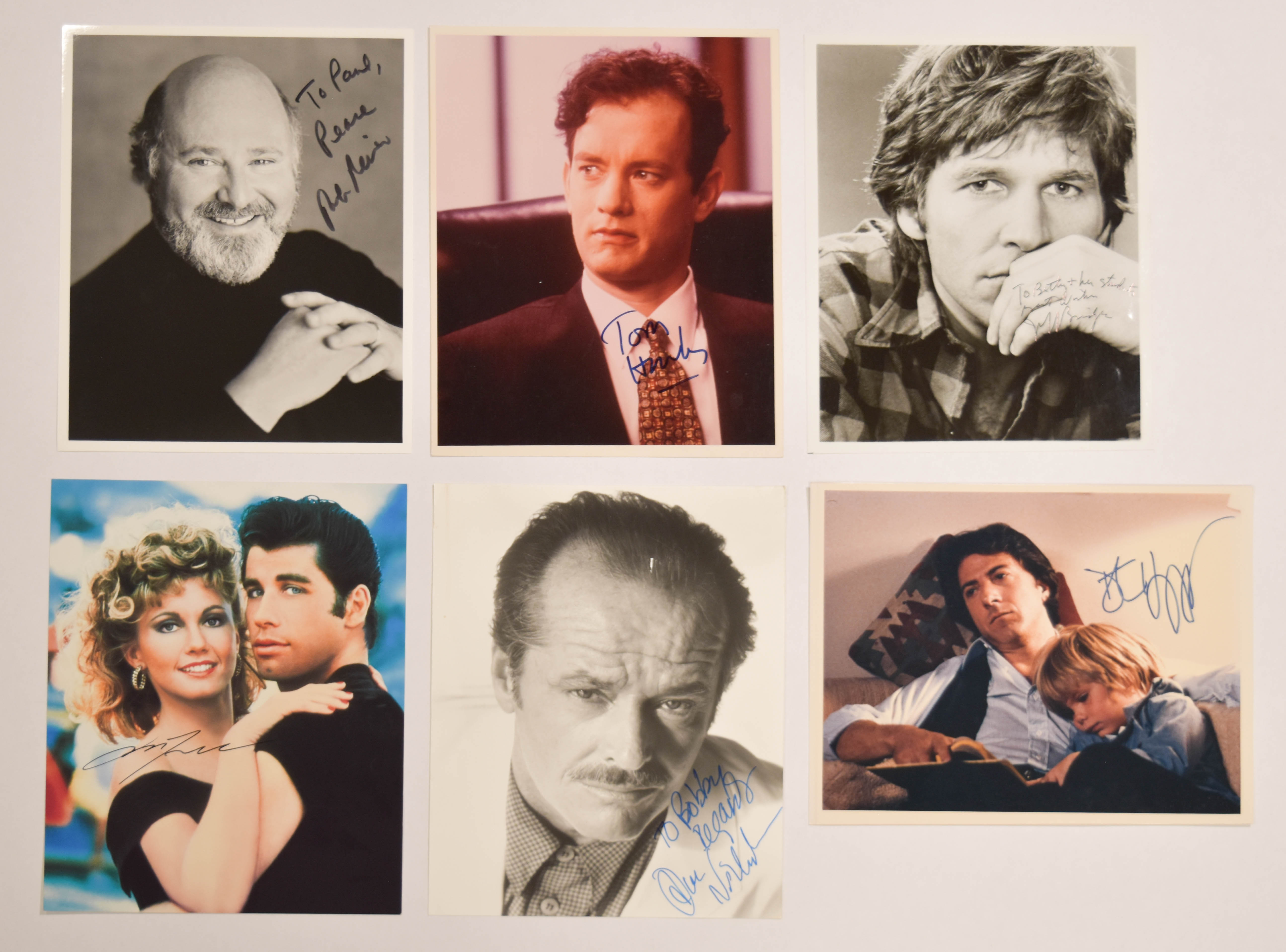 6 Autographed Hollywood Actor Photographs