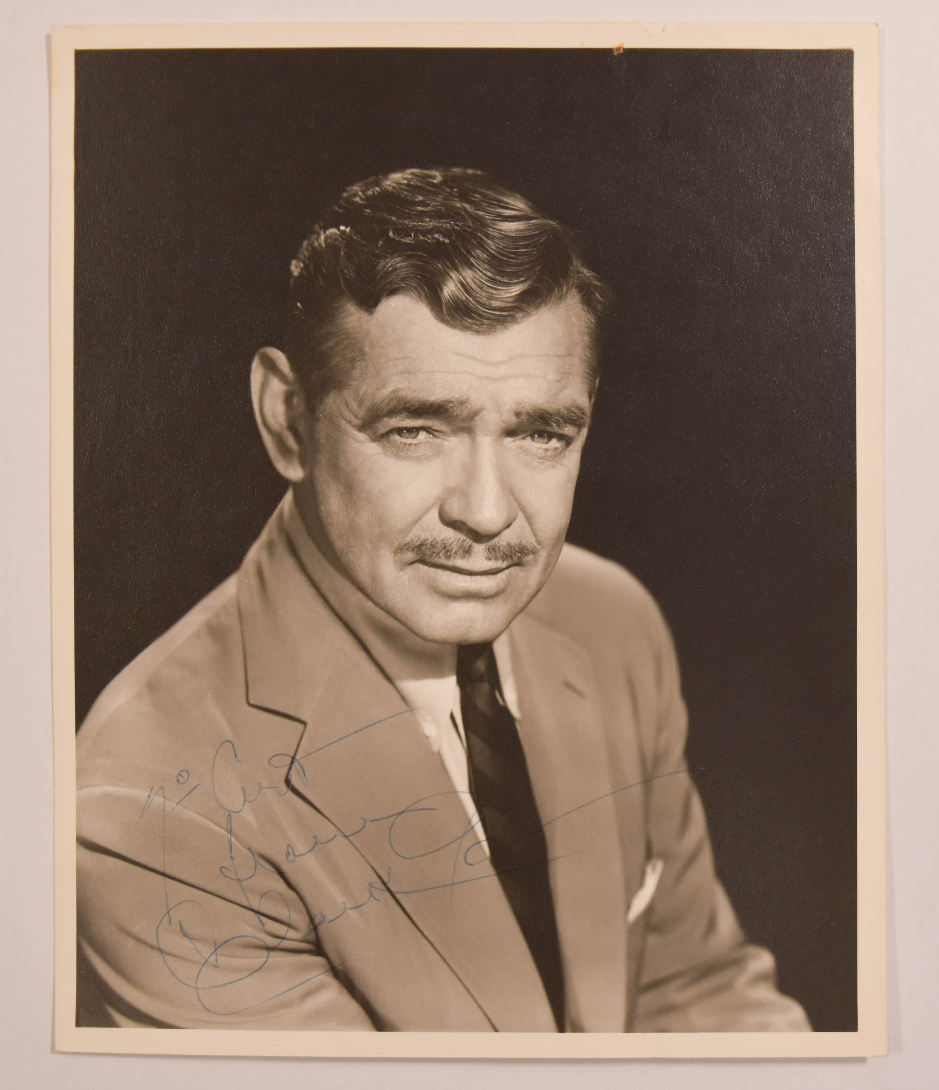 Clark Gable Signed Paramount Pictures Publicity Photograph by Bud Fraker