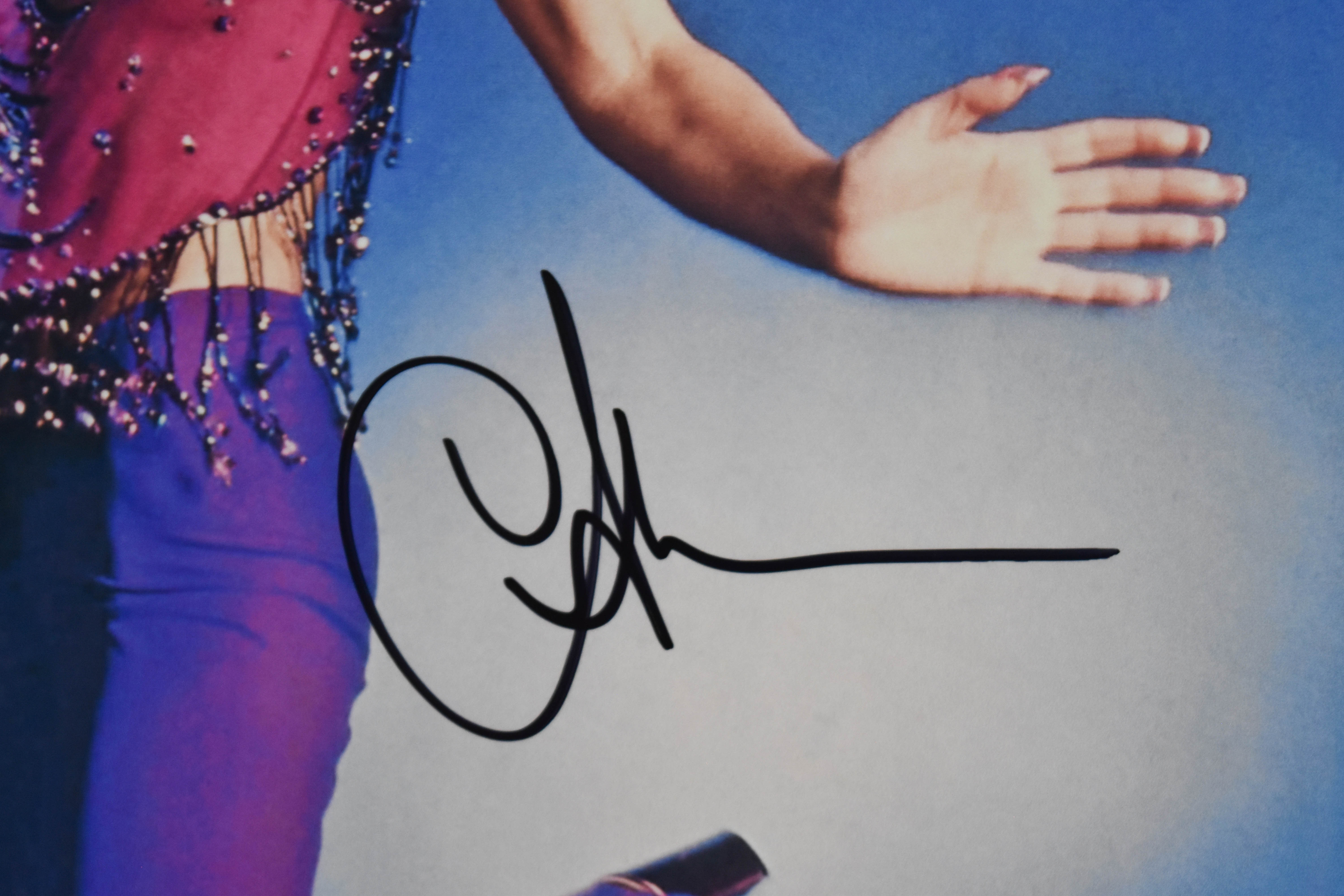 4 Autographed Cher Photographs with COA