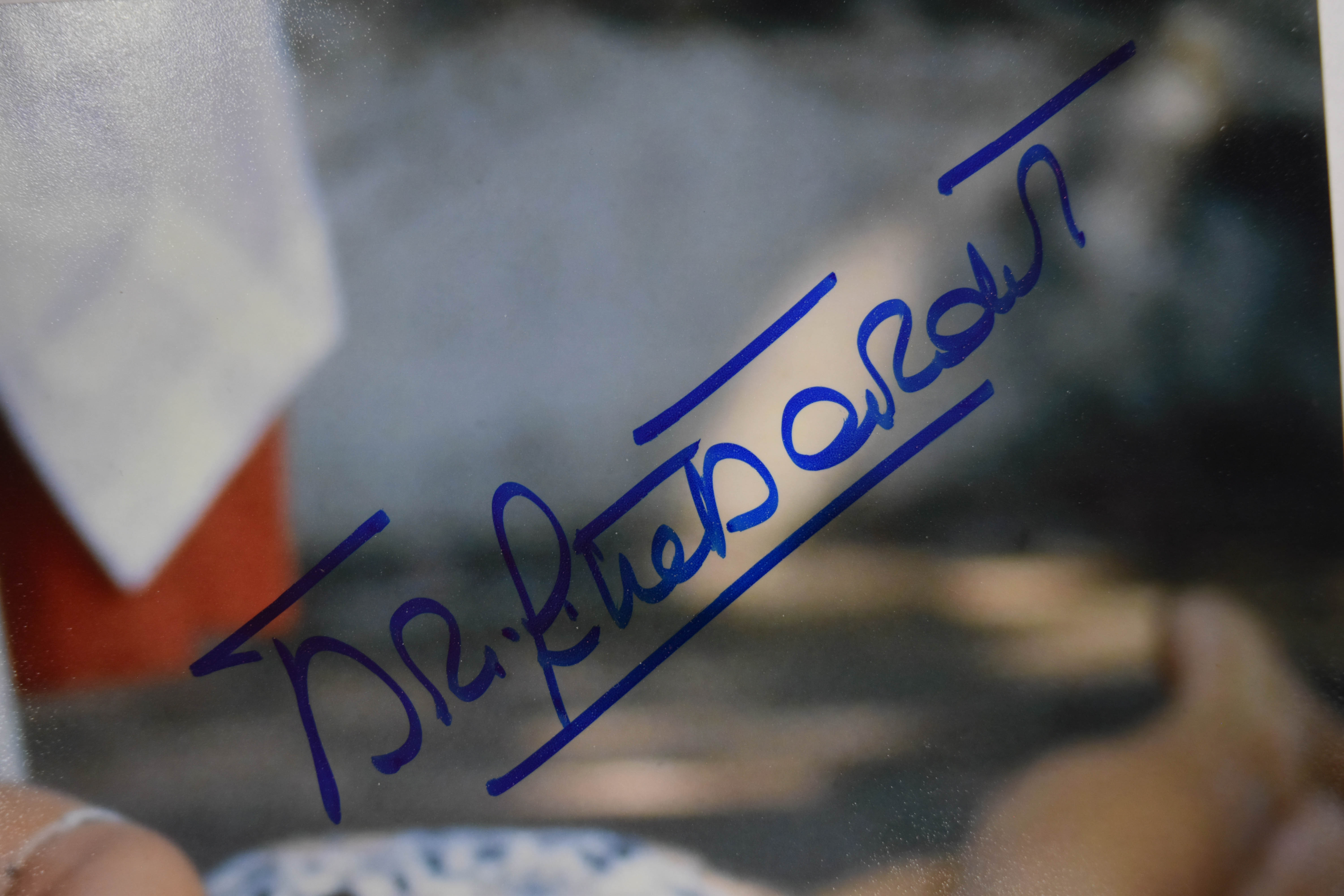 9 Autographed Photographs of Hollywood Actresses Including Elizabeth Taylor and Hedy Lamarr