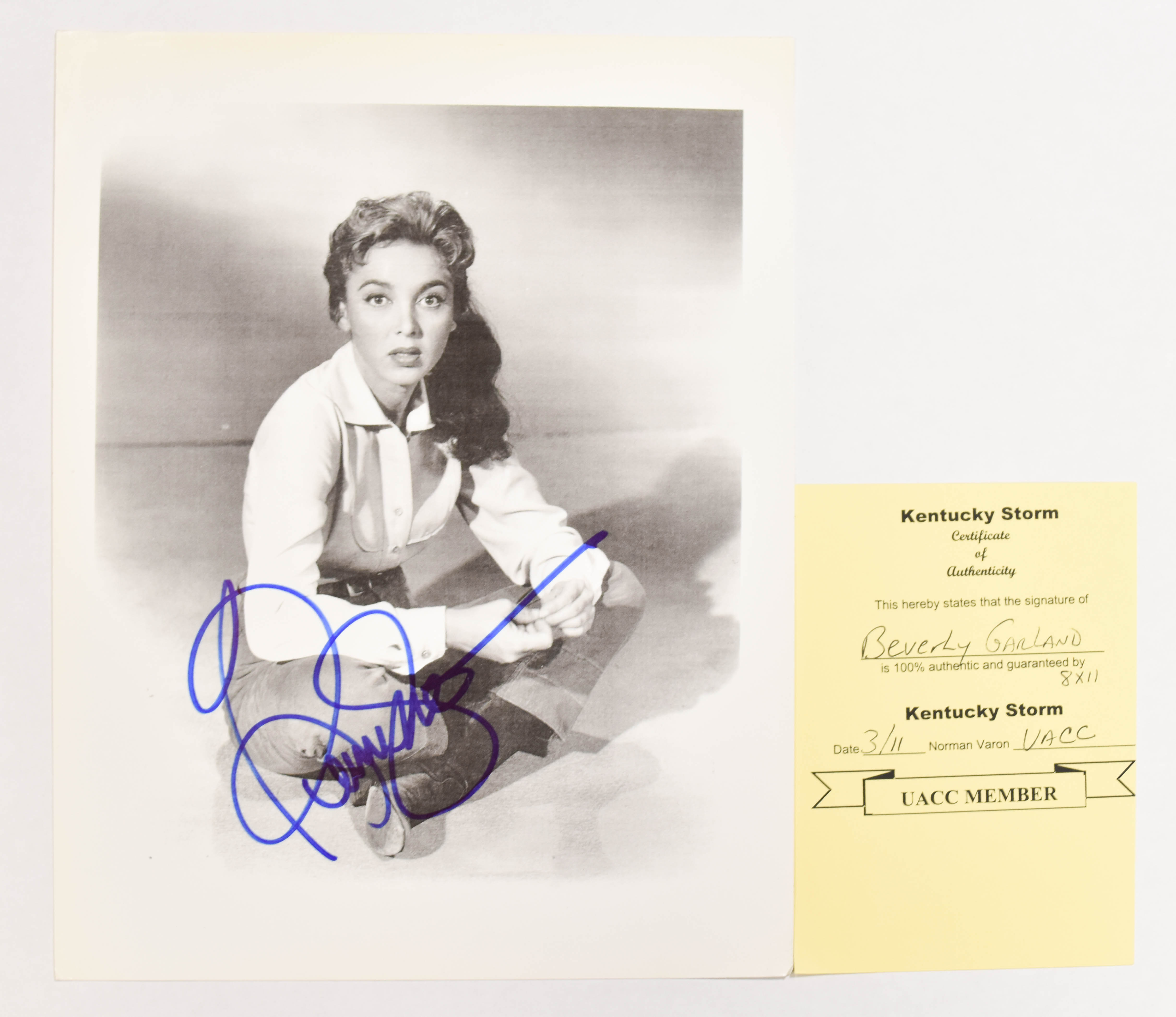7 Autographed Photographs Golden Age Hollywood Actresses Bacall Bette Davis