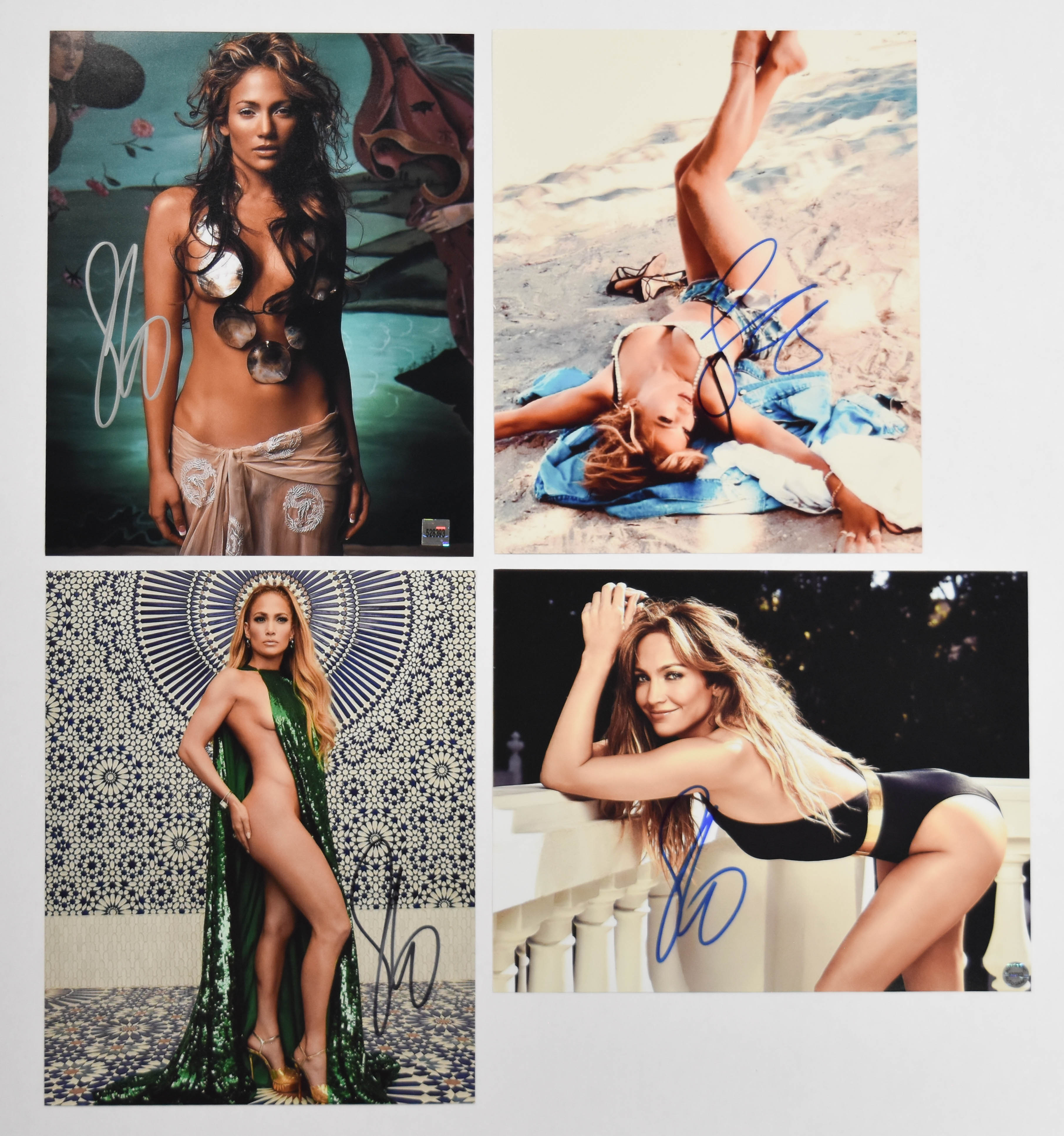 4 Jennifer Lopez Signed 8 x 10 Color Photographs
