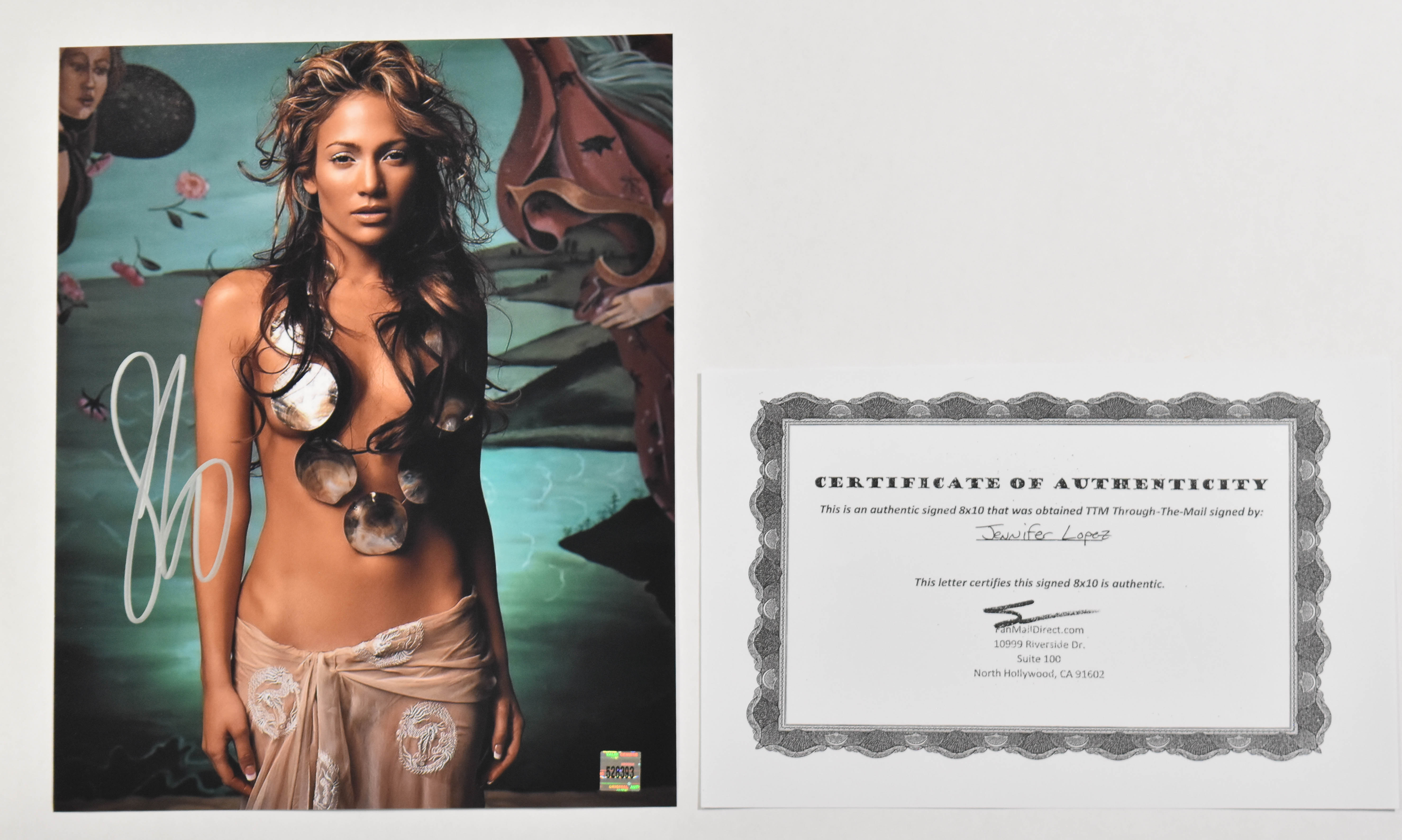 4 Jennifer Lopez Signed 8 x 10 Color Photographs