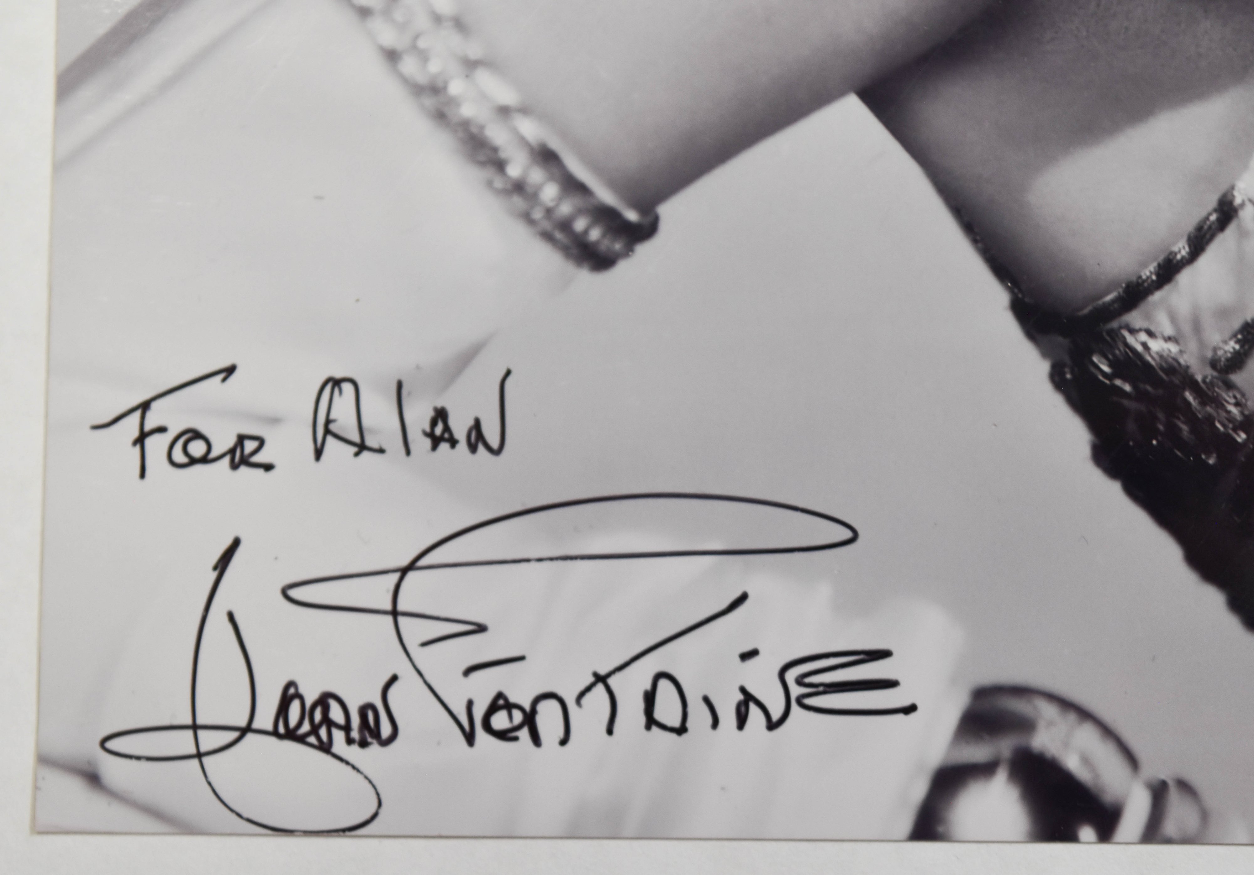 9 Autographed Silver Gelatin Photographs of Old Hollywood Actresses