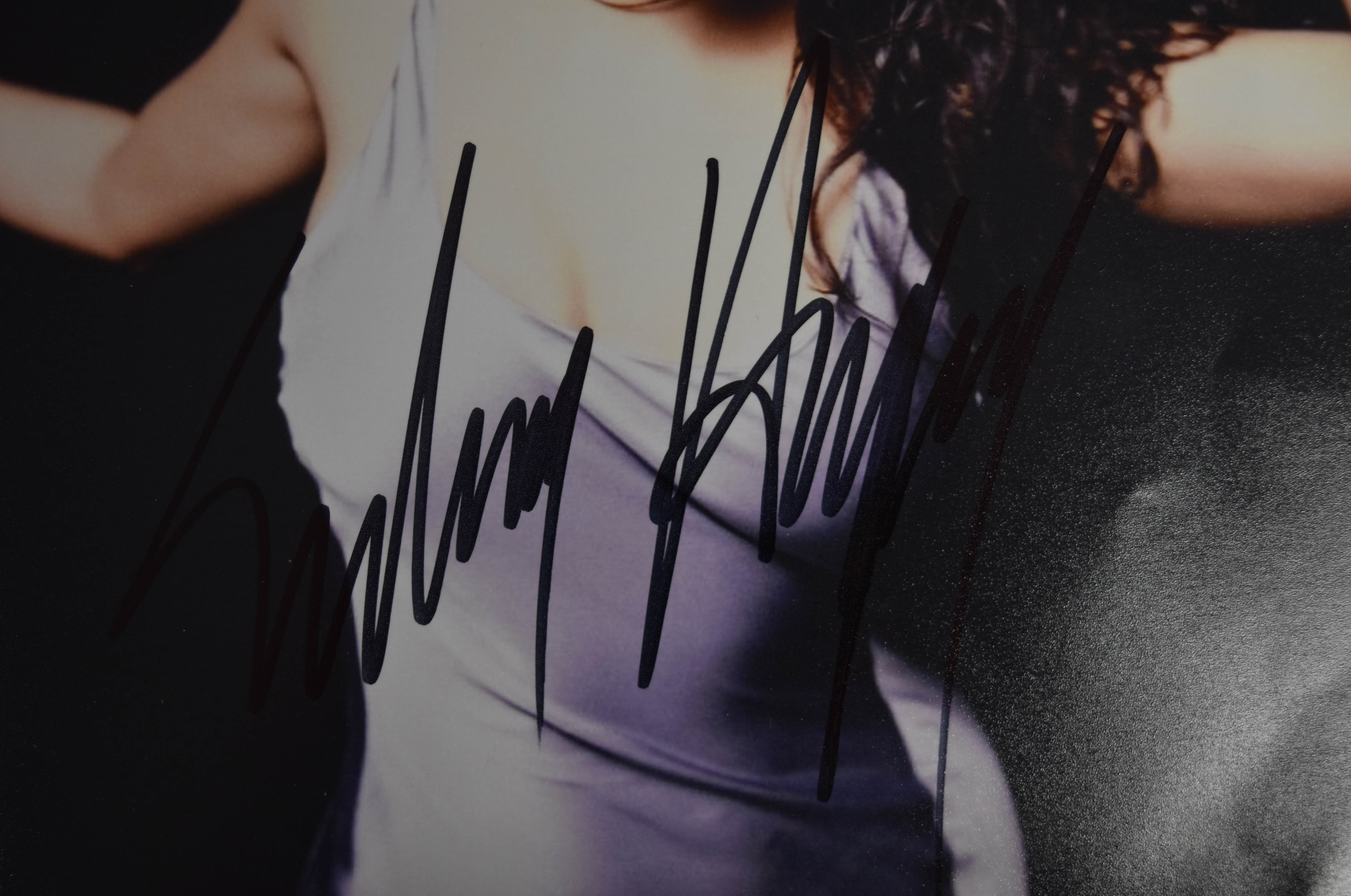 4 Autographed Color Photographs of Salma Hayek with COA