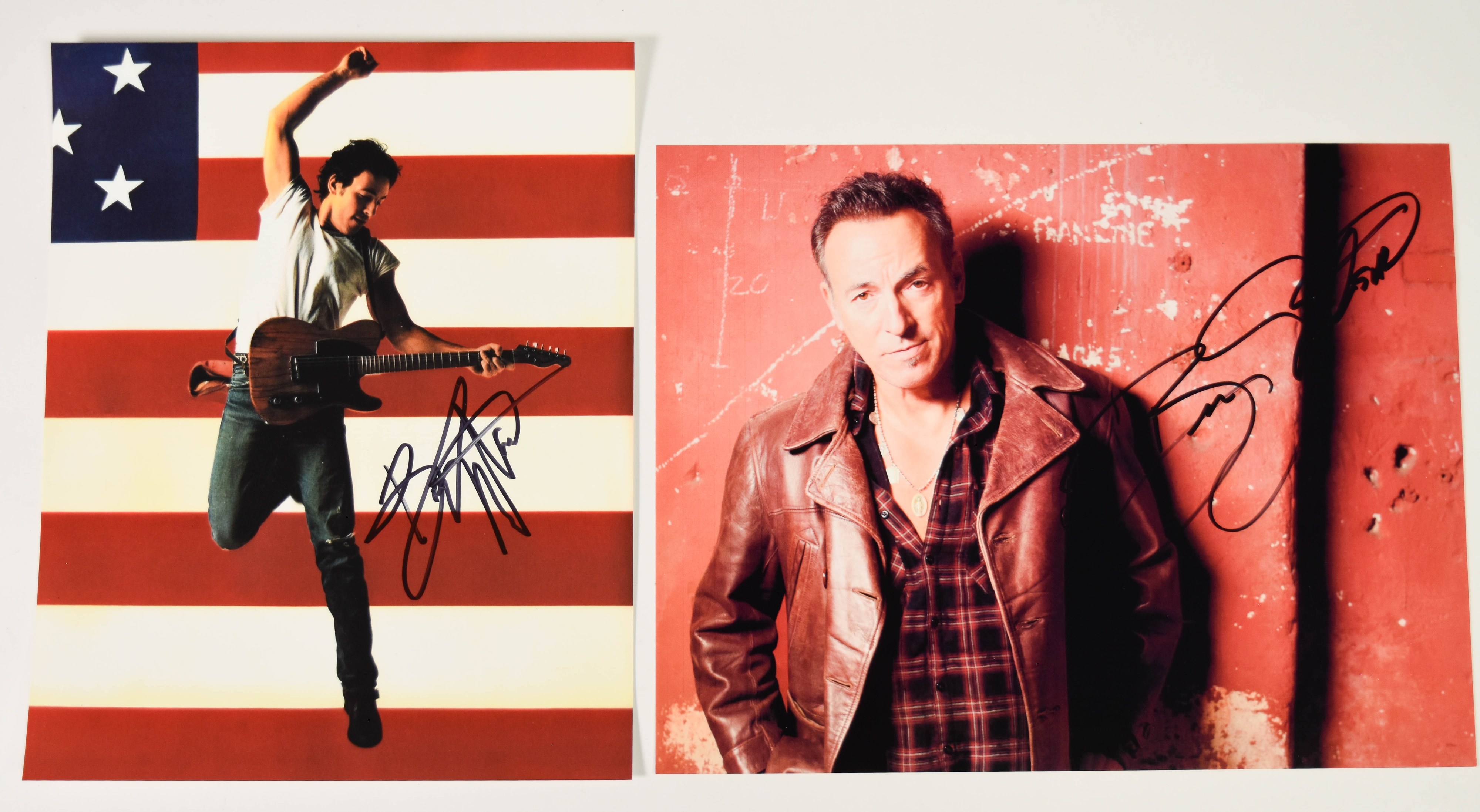 2 Bruce Springsteen Signed Color Photographs
