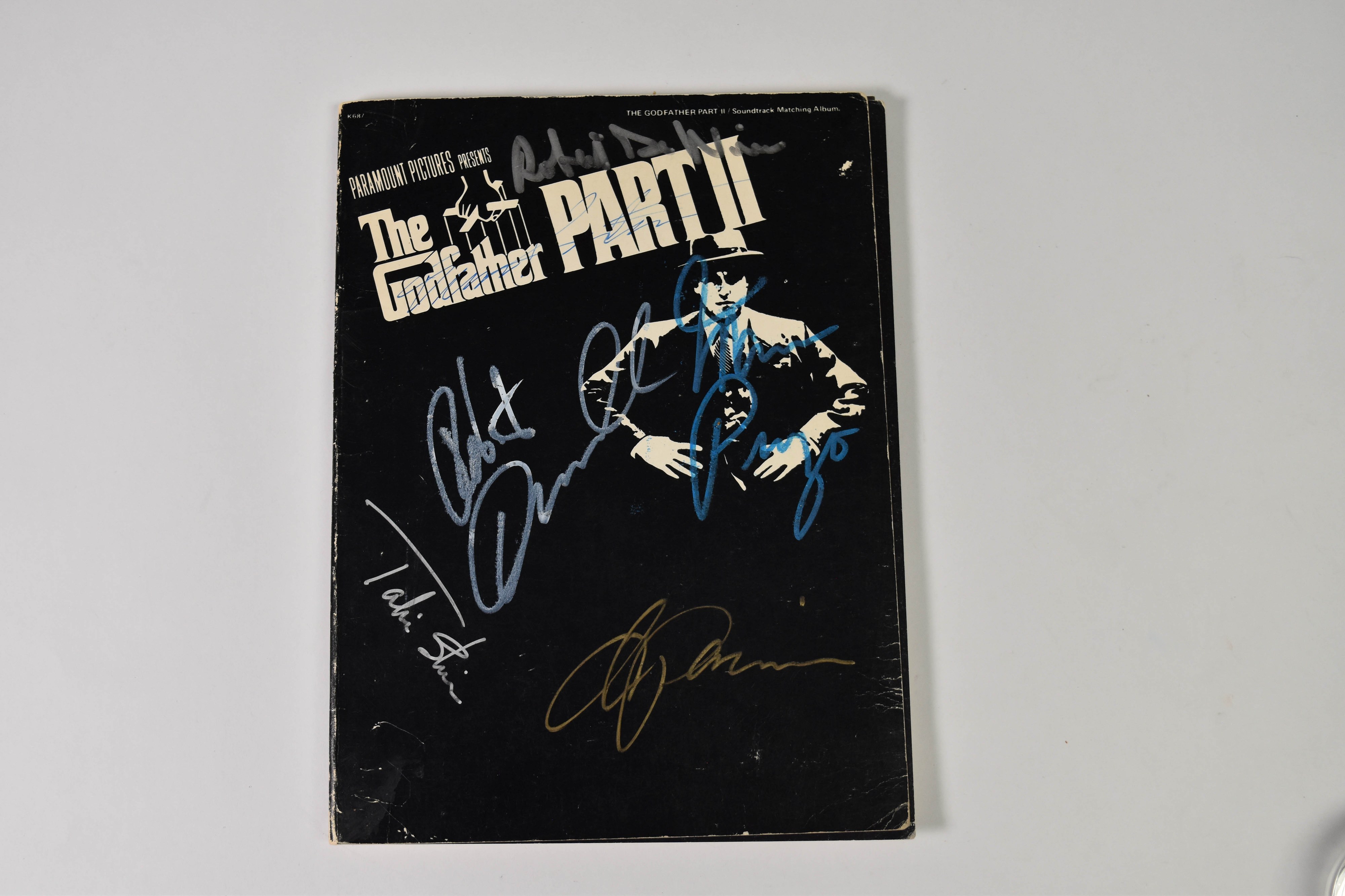 Charles Hansen Paper The Godfather Part II Multi-Signed Sheet Music Book