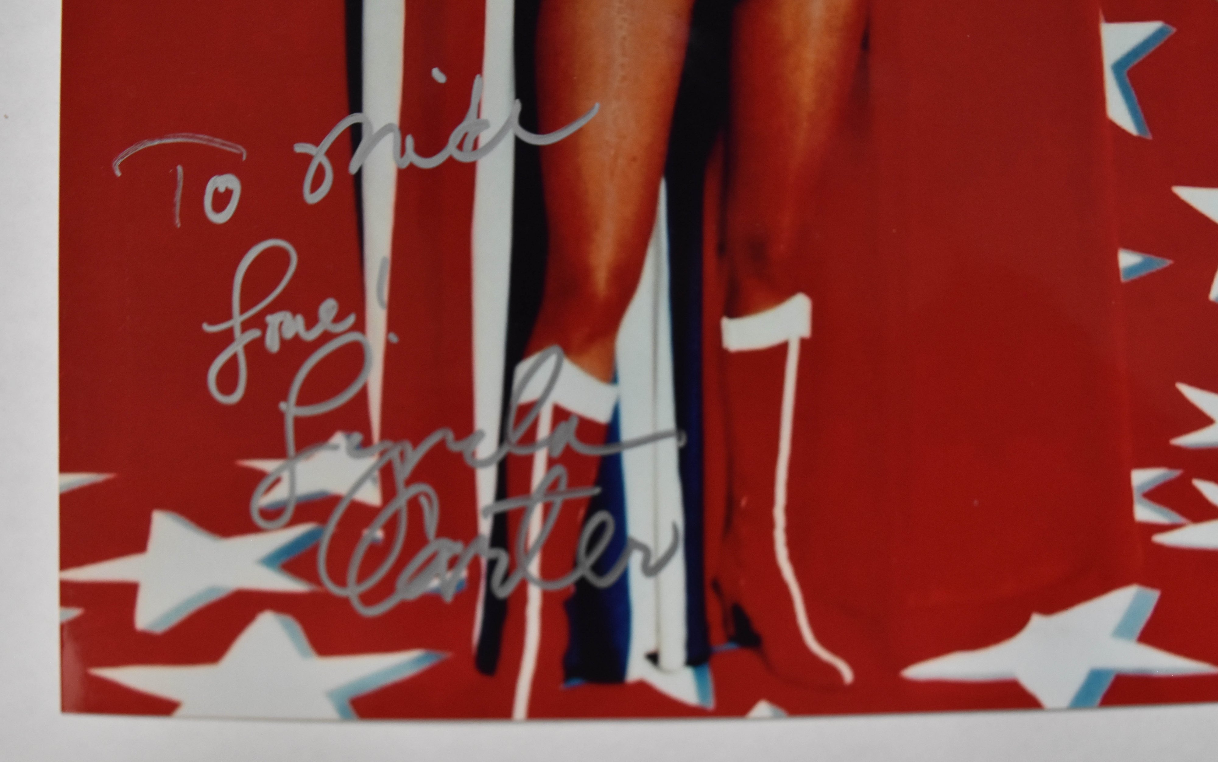 3 Lynda Carter Charlton Heston Sophia Loren and Lauren Bacall Autographed Photographs