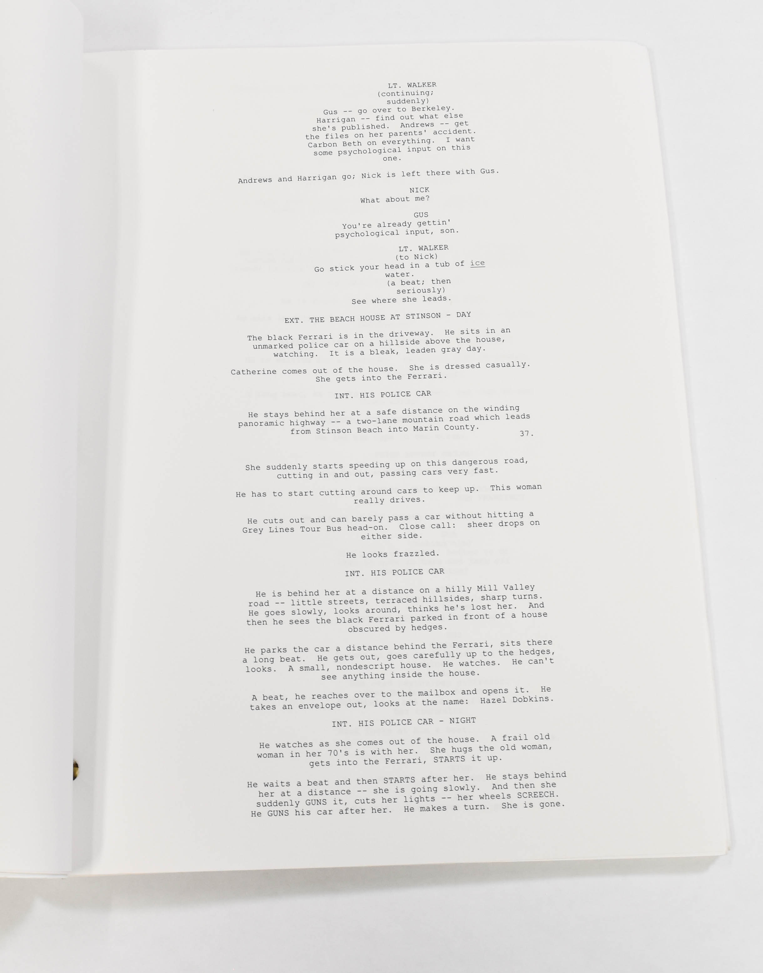 Sharon Stone Autographed Basic Instinct Movie Script