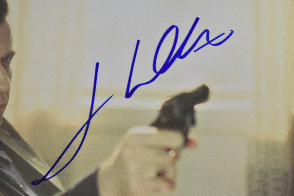 4 Autographed Color Photographs Incl John Travolta Al Pacino Clint Eastwood and Laurence Olivier